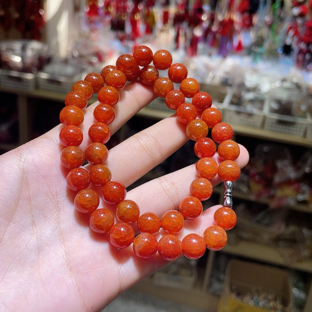 Dragon Scale Phoenix Blood Agate Necklace