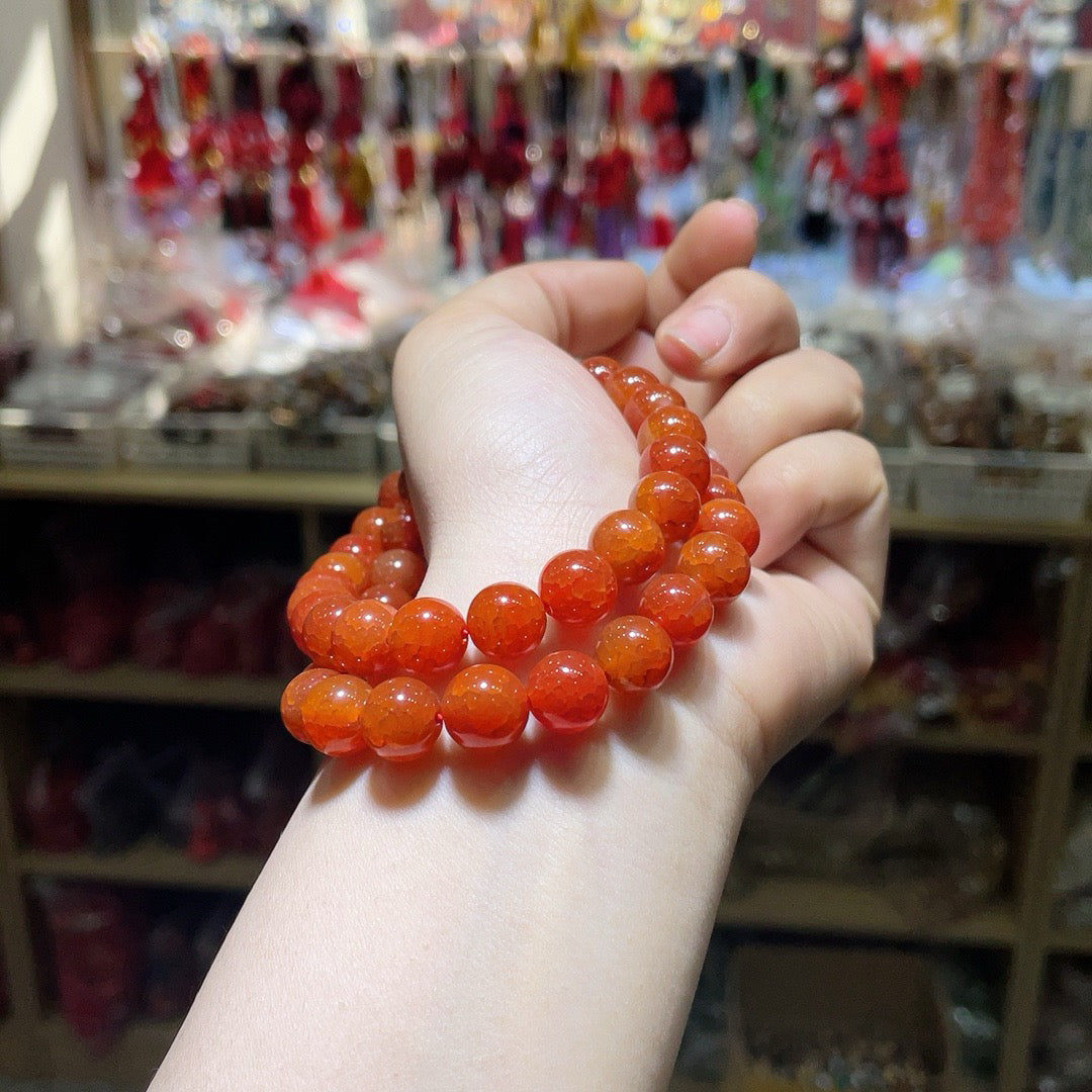 Dragon Scale Phoenix Blood Agate Necklace
