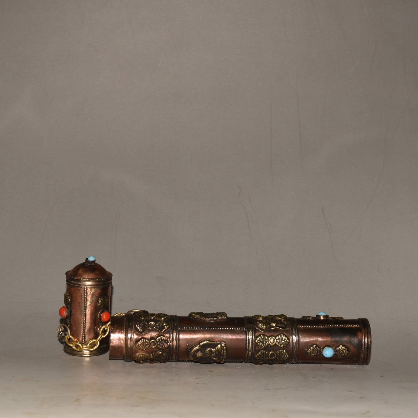 Pure copper incense tube ornament