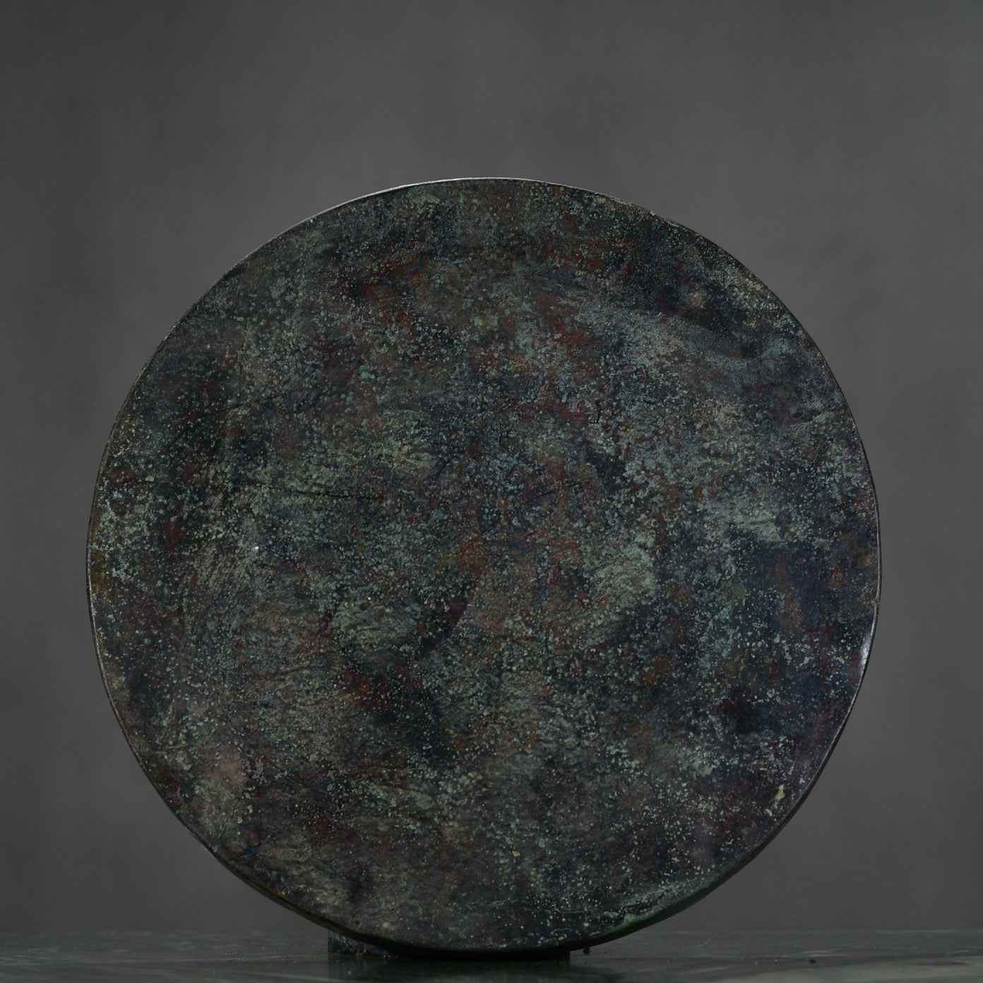 Chinese antique bronze sea animal grape mirror