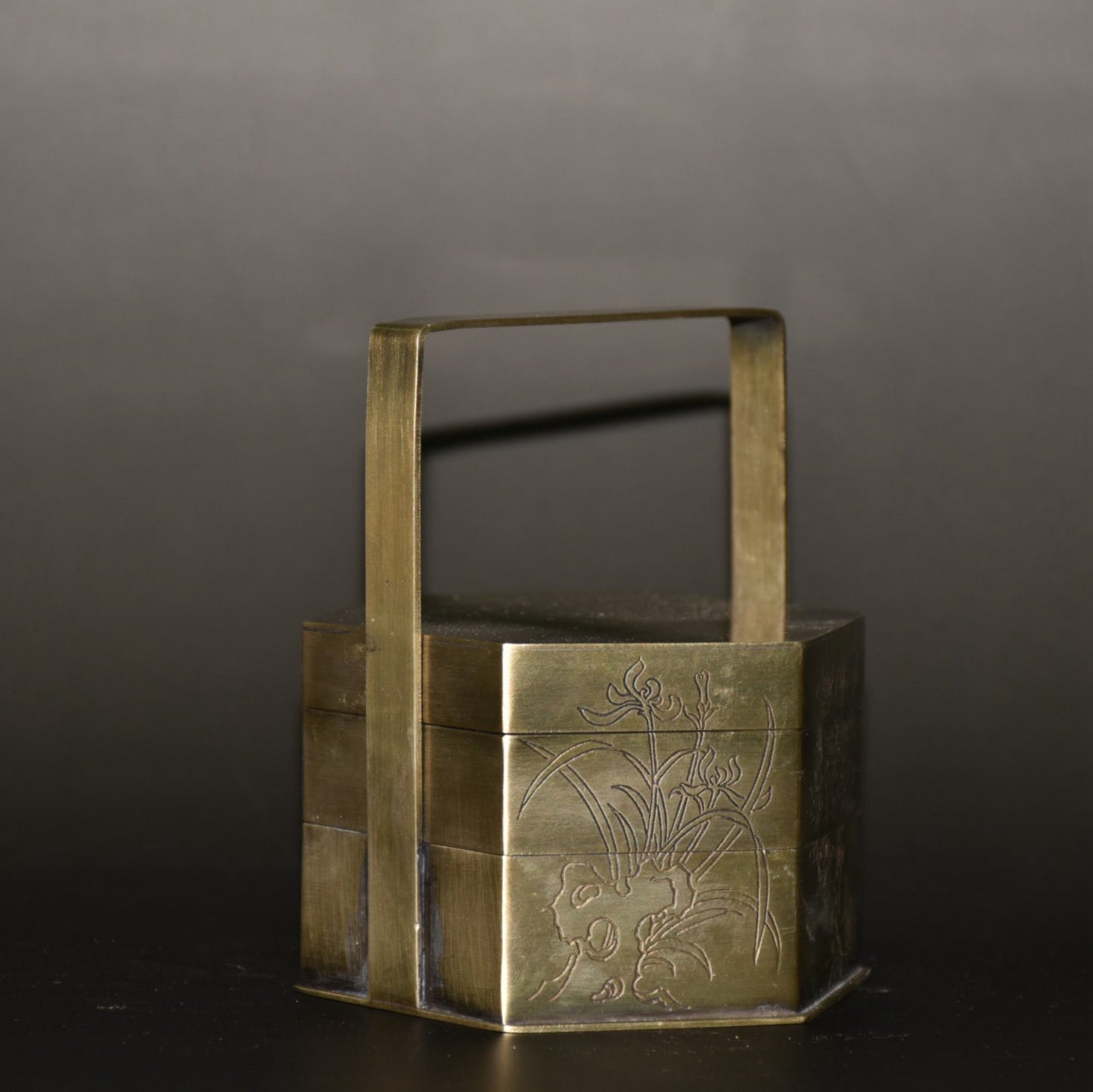 Pure copper portable food box ornament