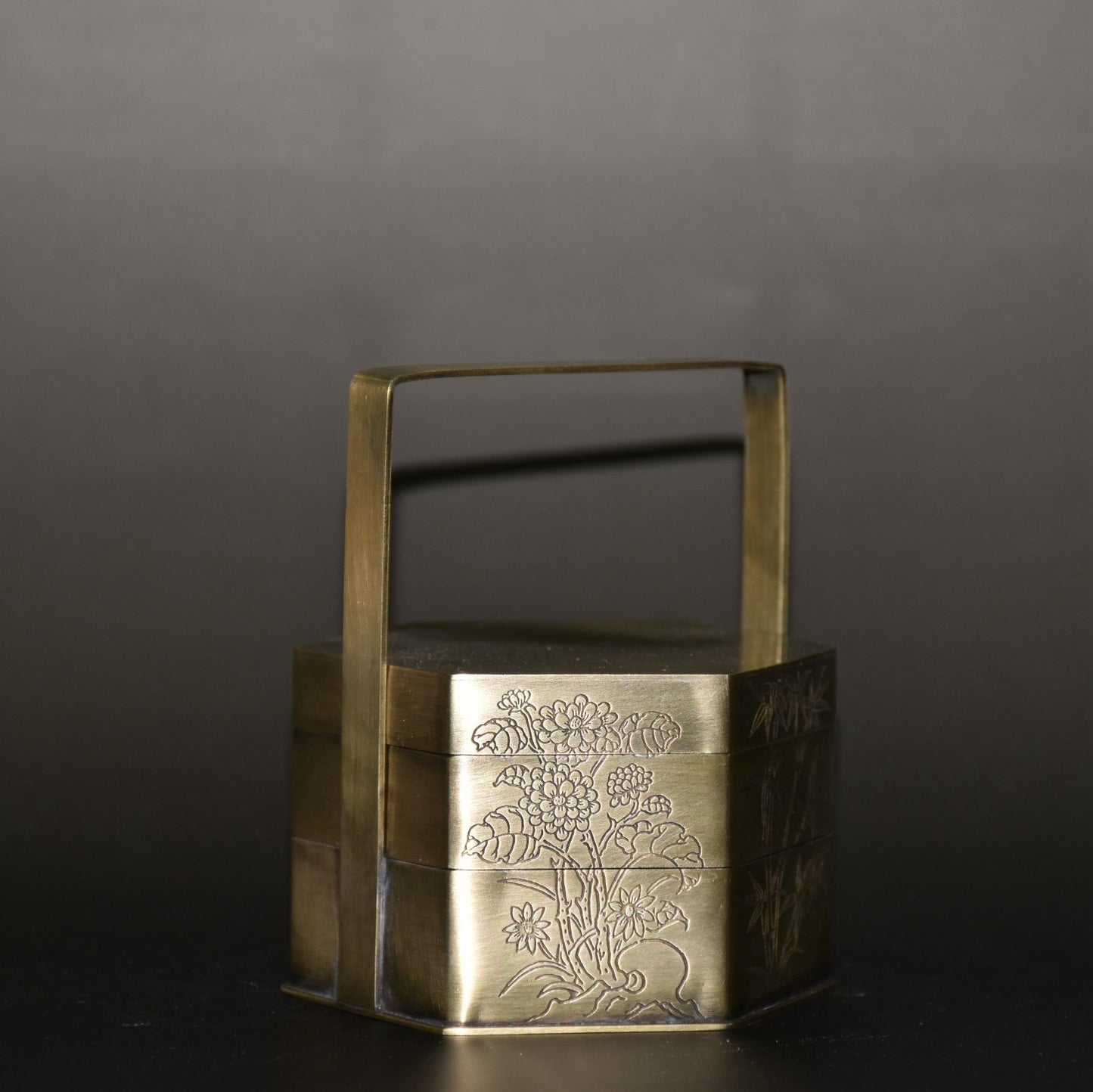 Pure copper portable food box ornament