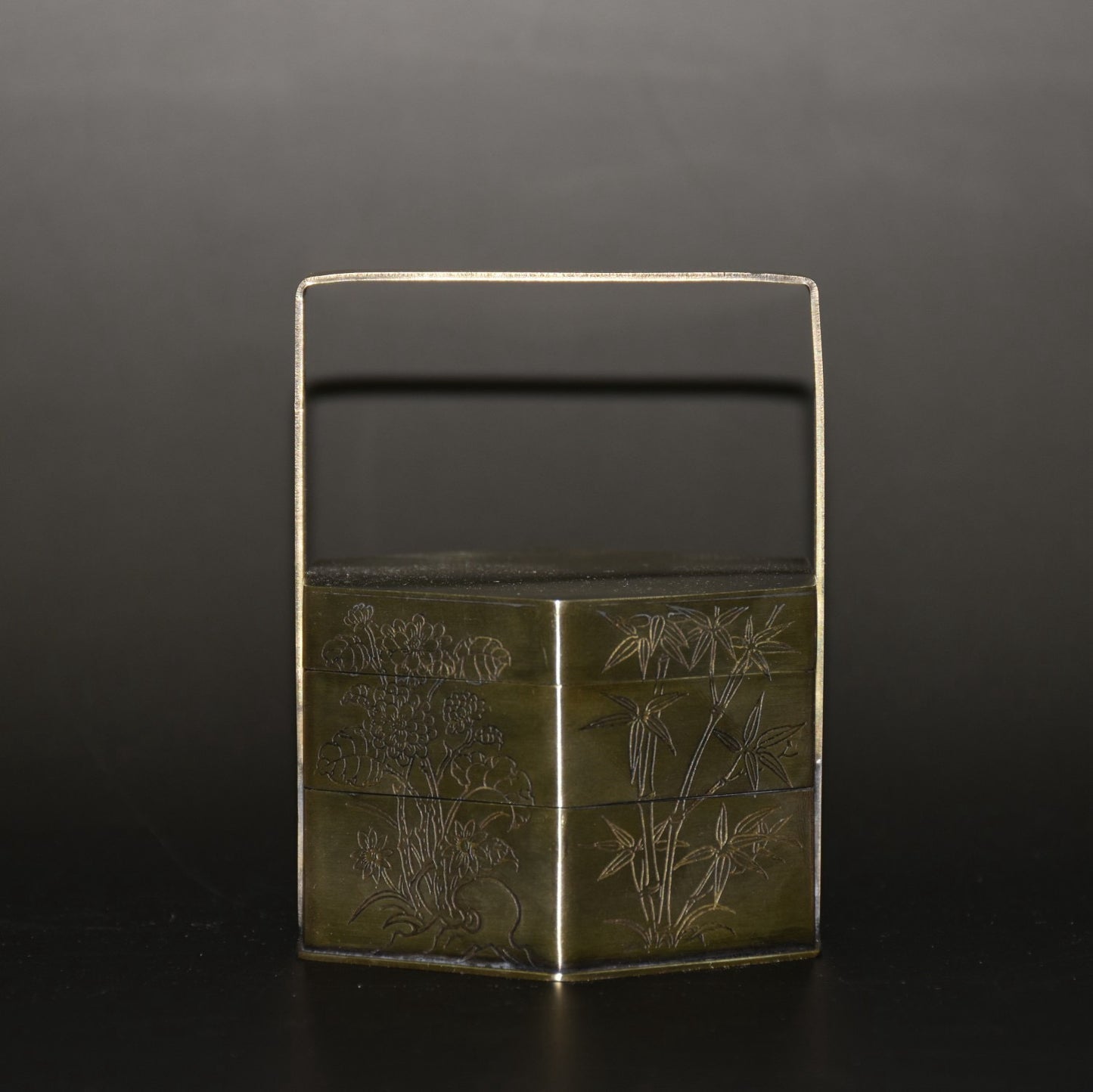 Pure copper portable food box ornament