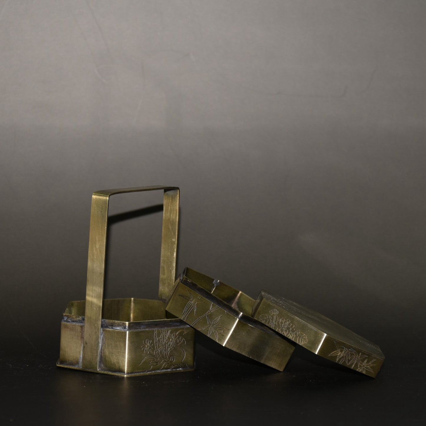 Pure copper portable food box ornament