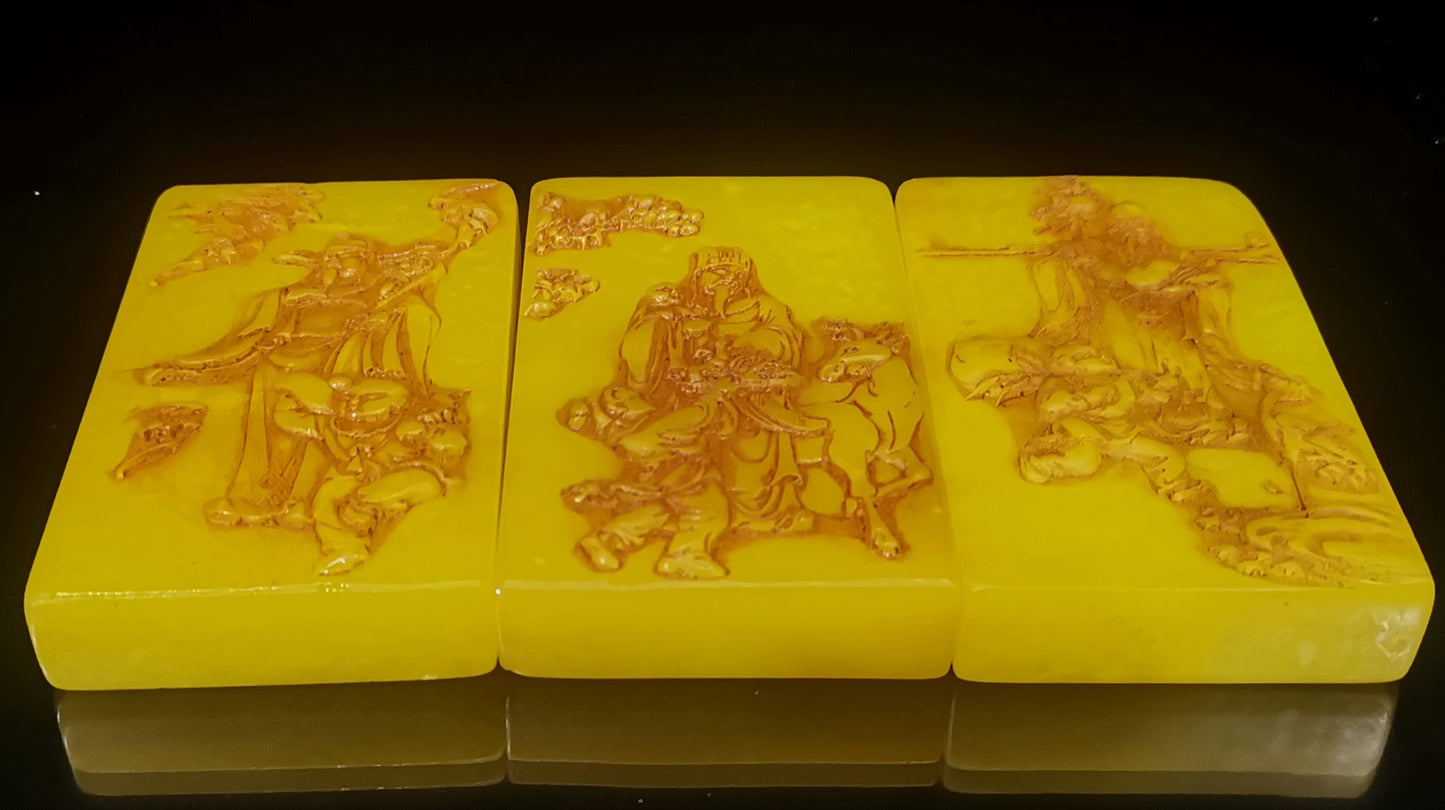 Chinese Antique Tian Huang Fu Lu Shou