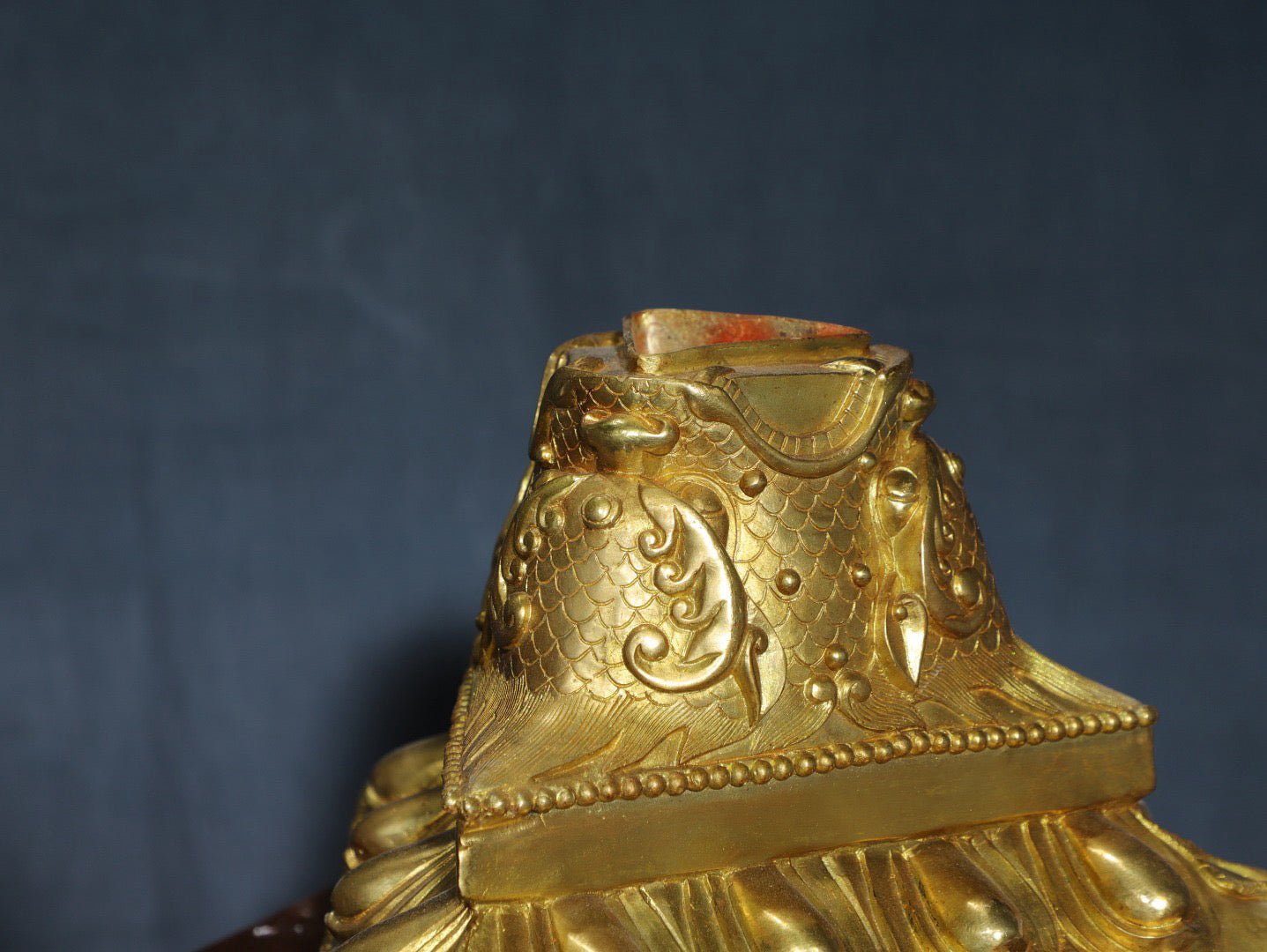 Chinese antique pure copper Mahakala Buddha statue