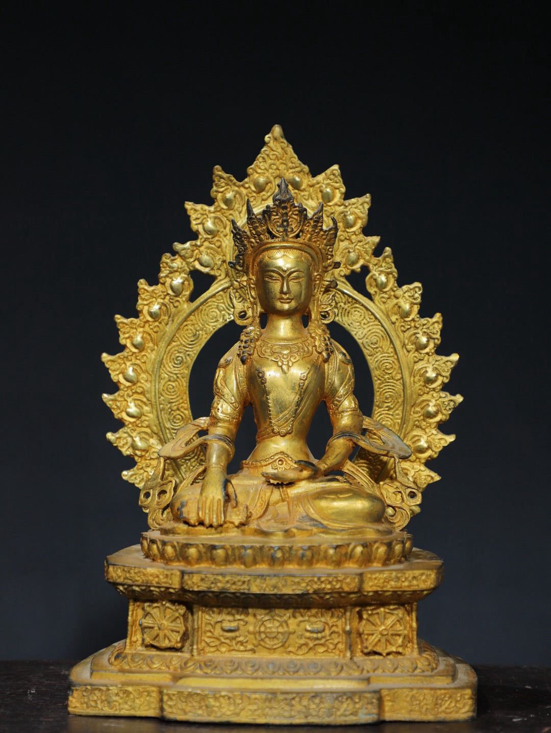 Chinese antique pure copper white Tara Buddha statue