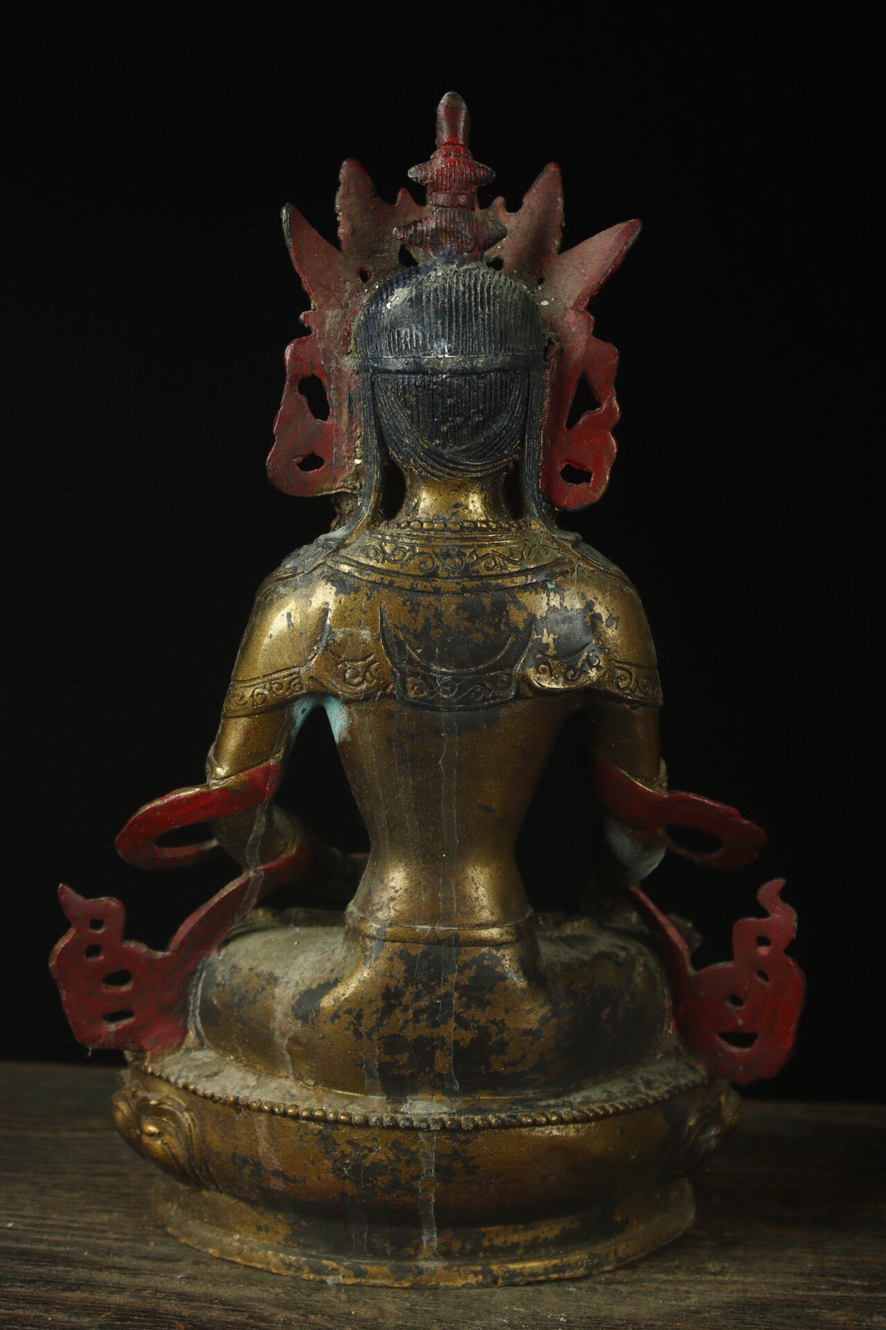 Chinese Antique Pure Copper Bodhisattva