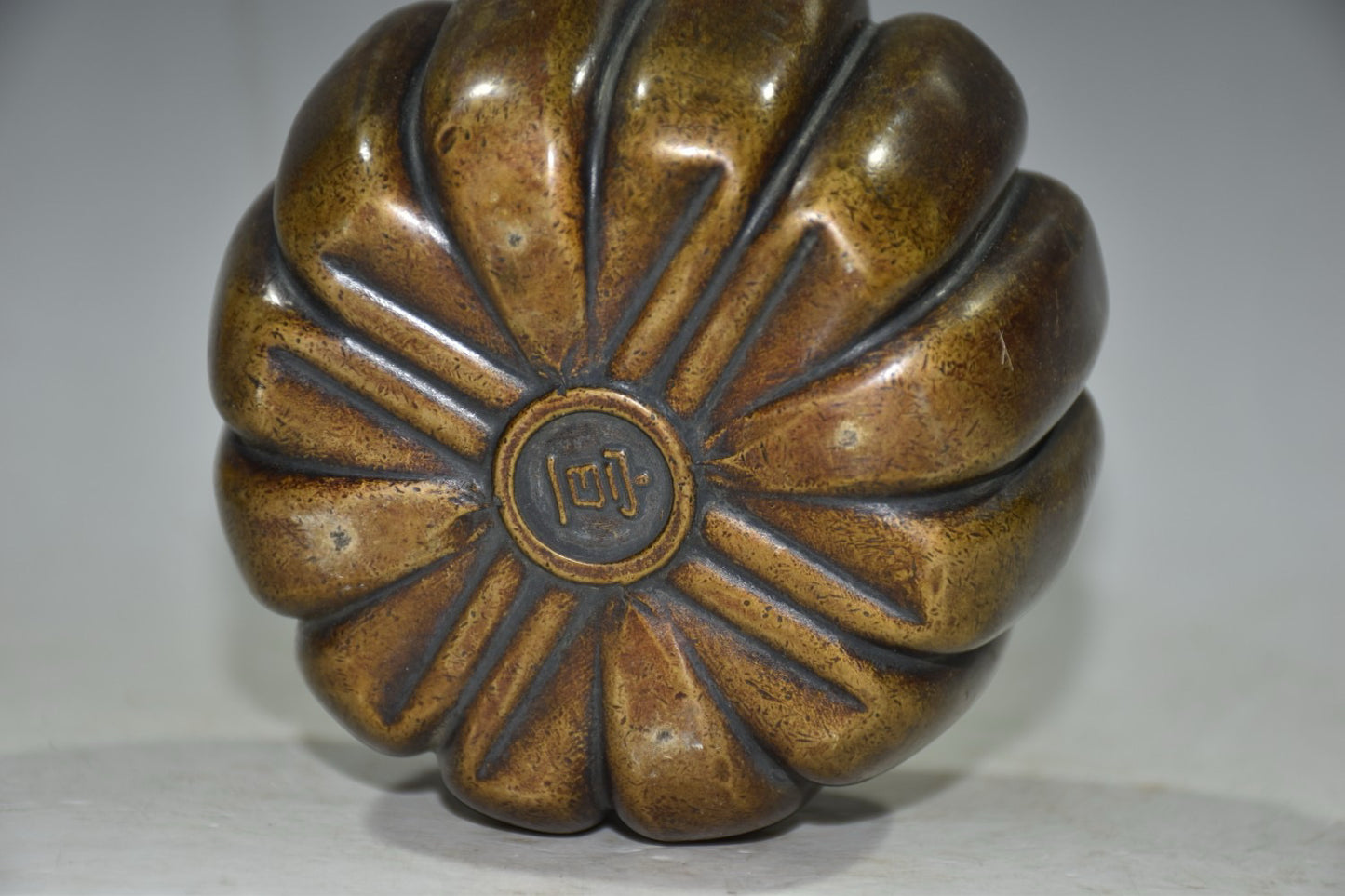 Pure copper pumpkin incense burner ornament