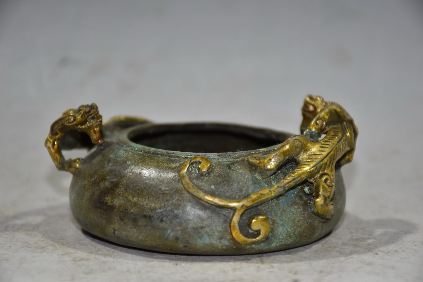 Pure copper gecko wash ornament