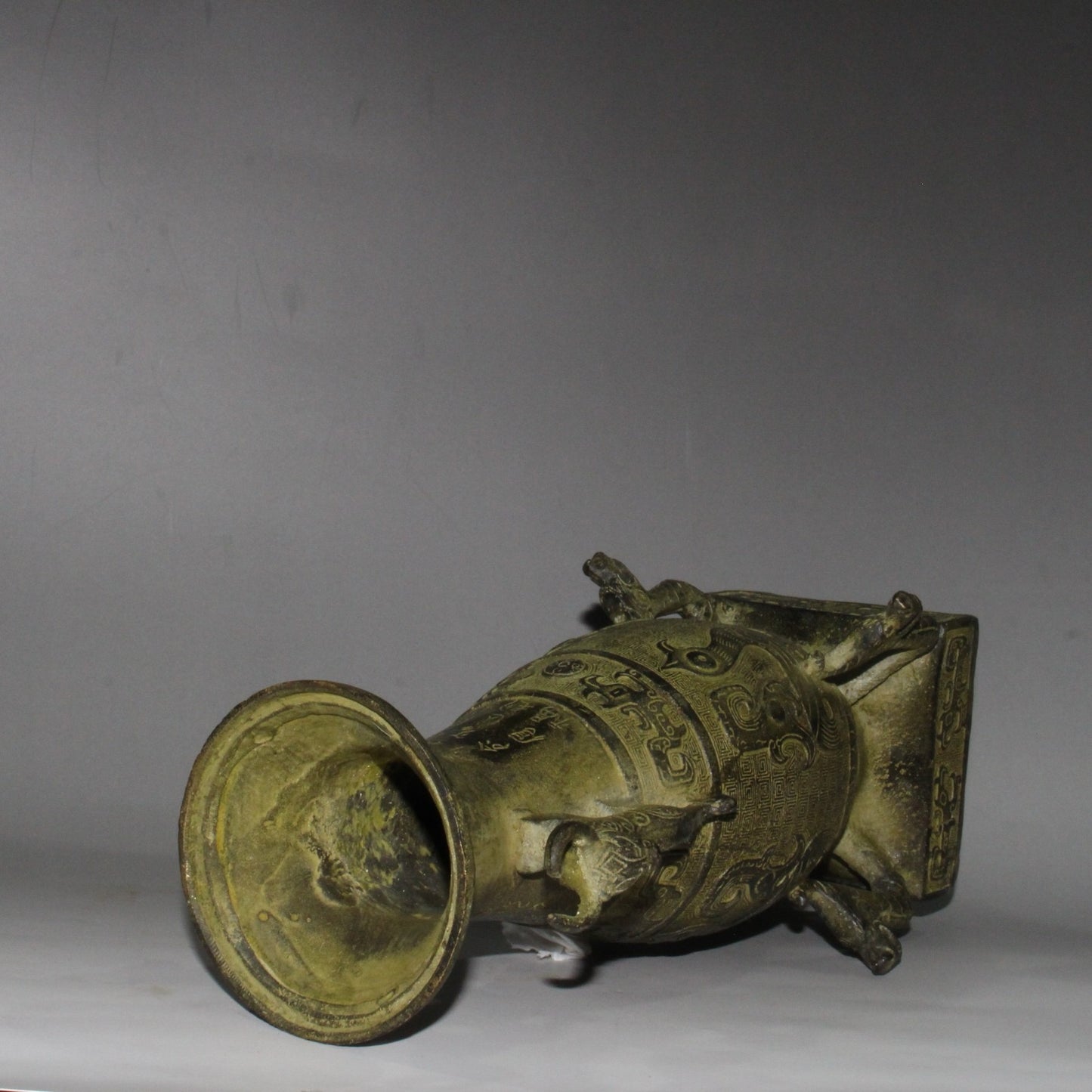 Pure copper bird statue vase ornament