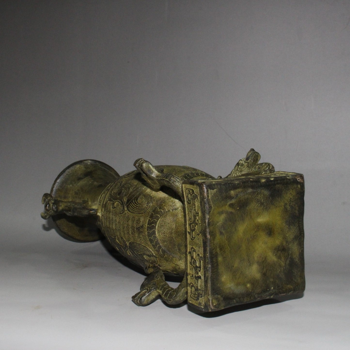 Pure copper bird statue vase ornament