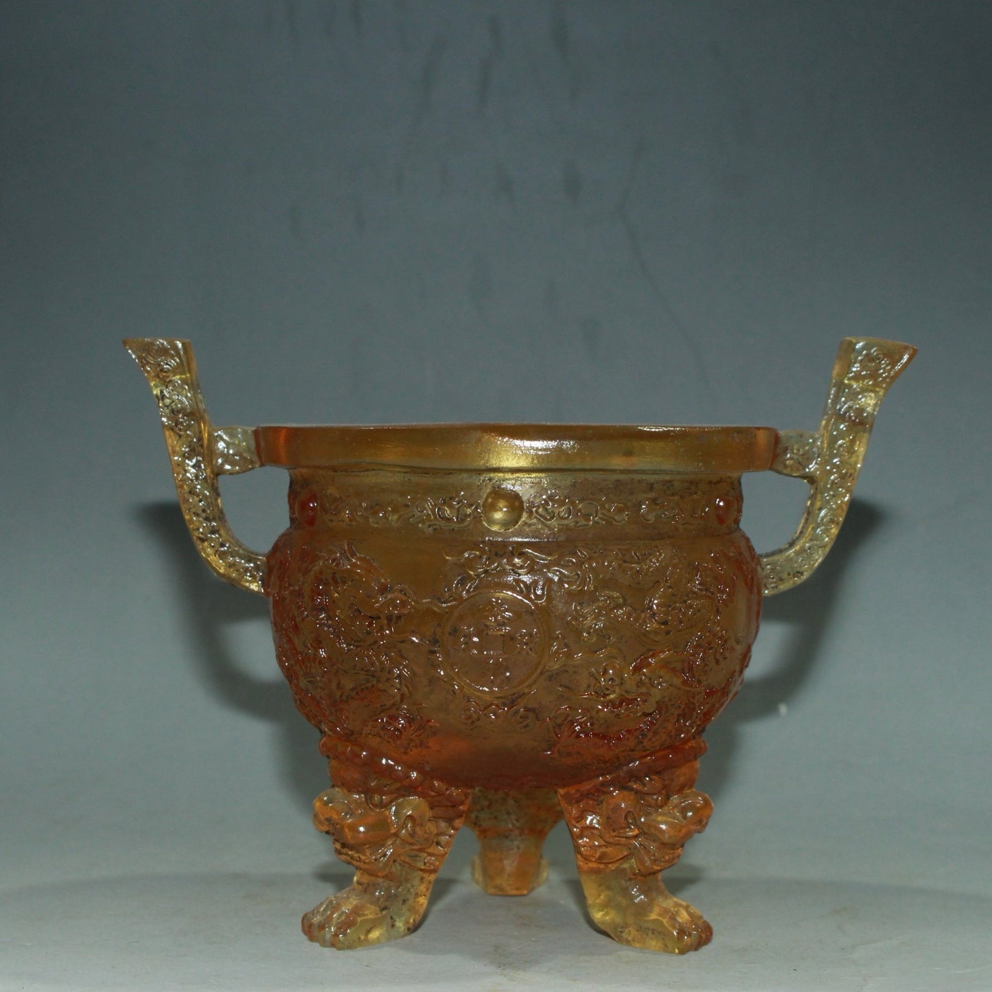 Glass incense burner ornaments