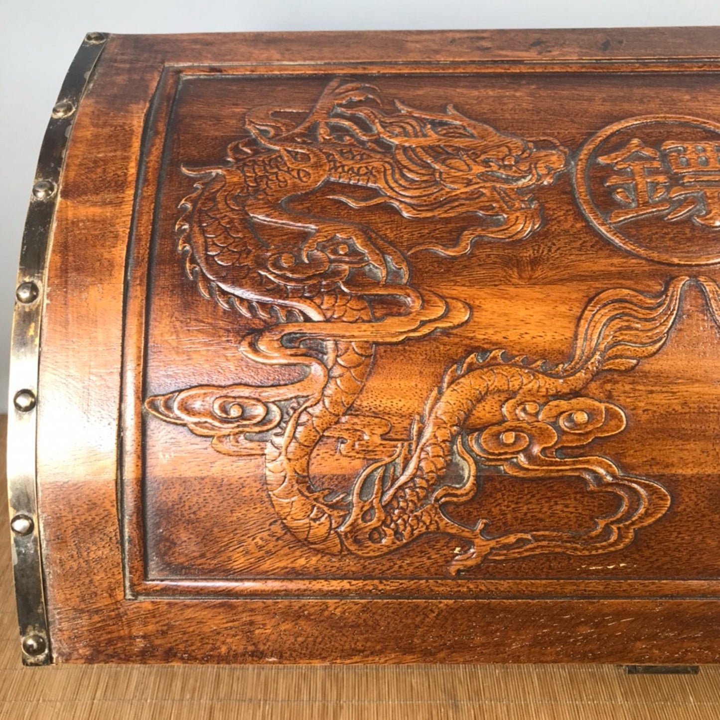 Chinese Antique Pear Wooden Dart Box Wooden Box