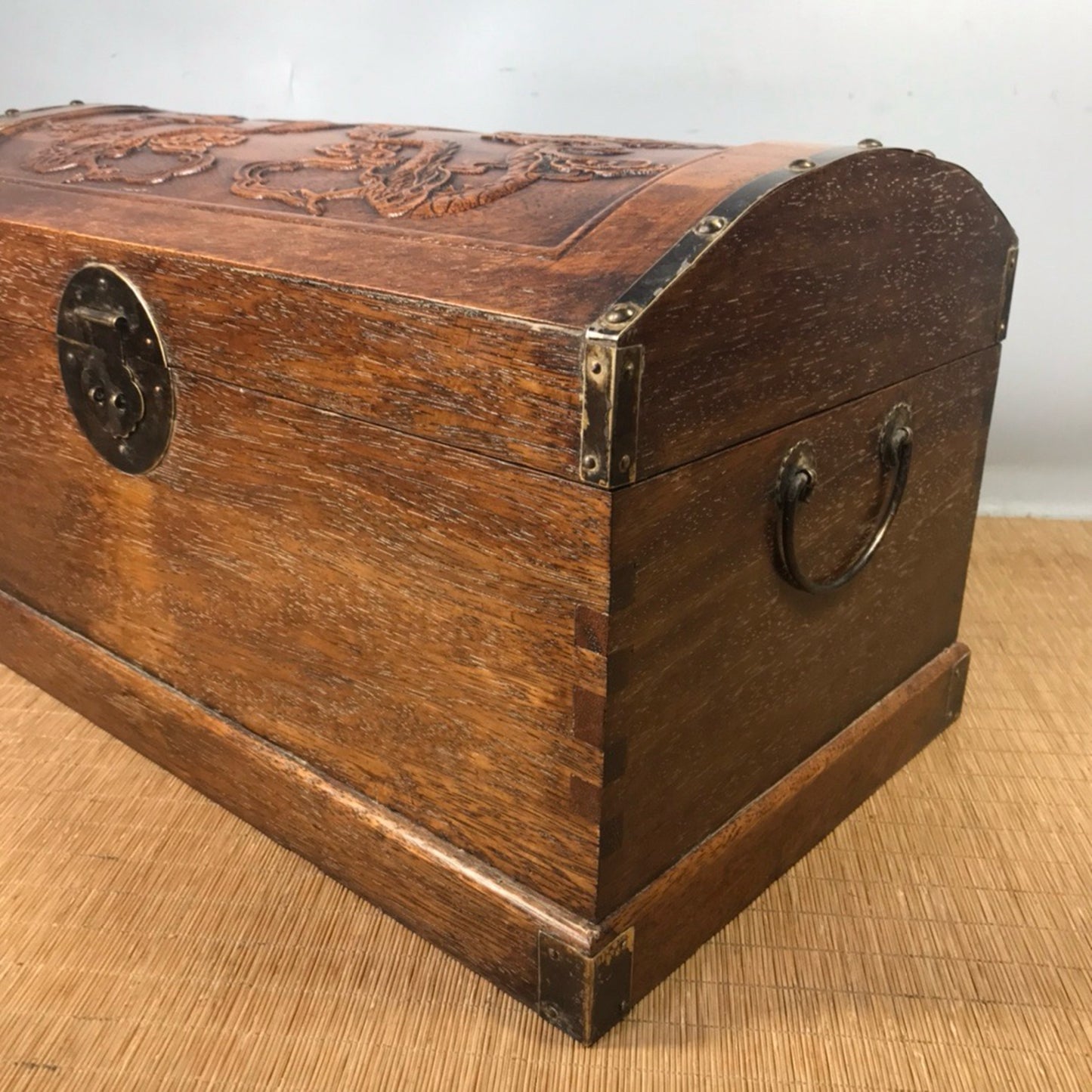Chinese Antique Pear Wooden Dart Box Wooden Box