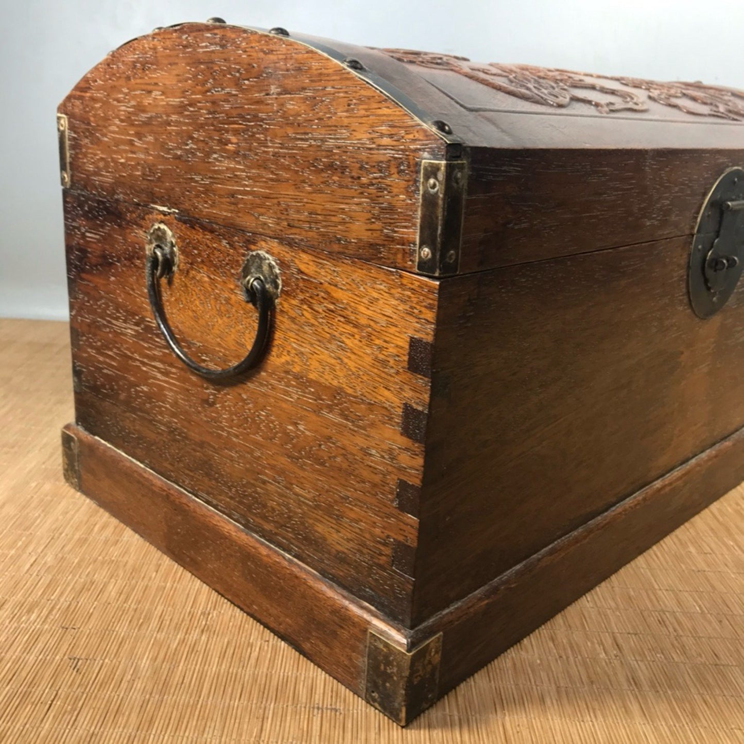 Chinese Antique Pear Wooden Dart Box Wooden Box