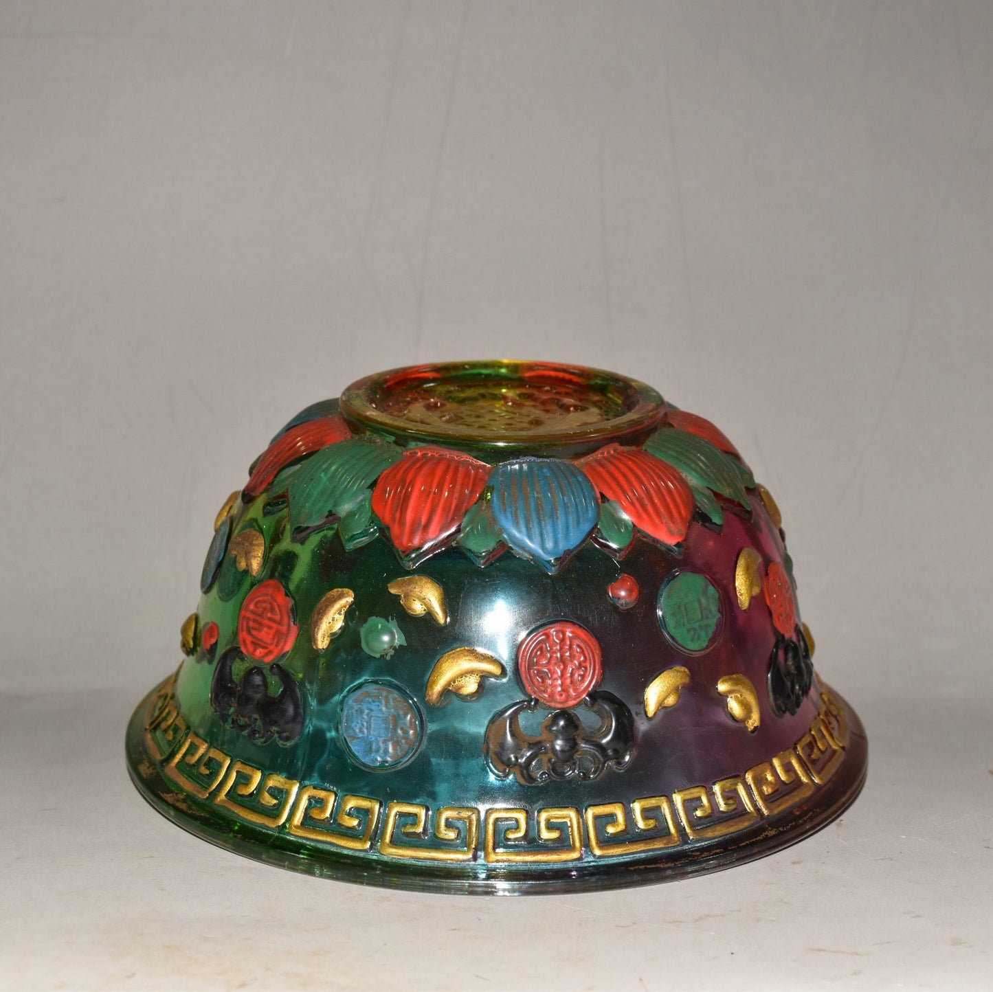 Glass cloisonn é treasure bowl ornaments
