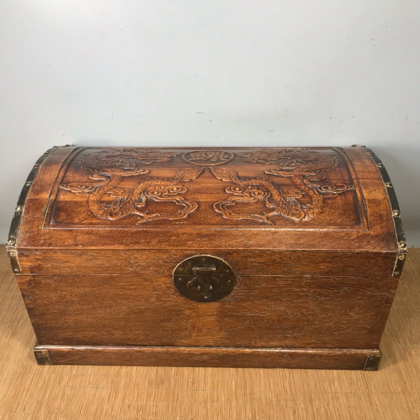 Chinese Antique Pear Wooden Dart Box Wooden Box