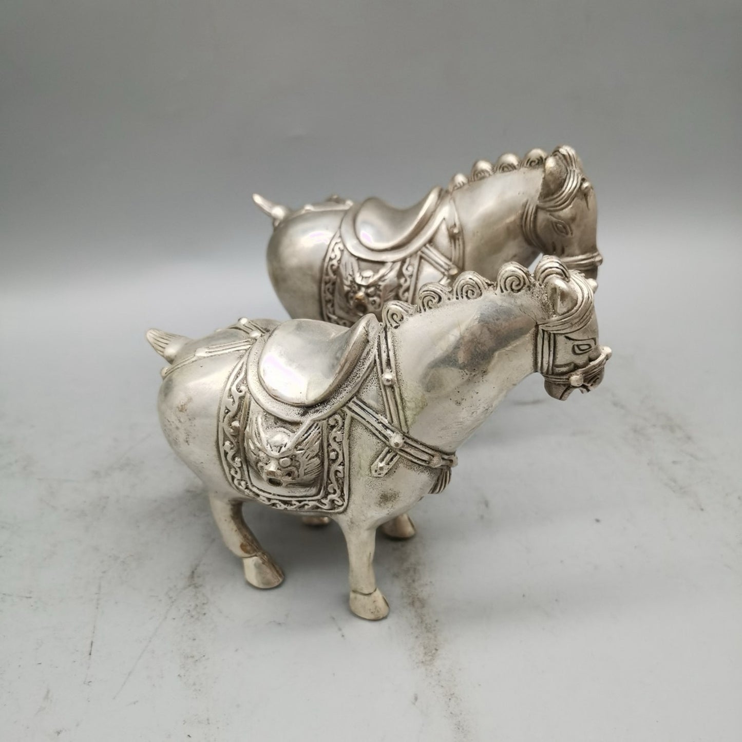 Chinese antique pure copper horse ornaments