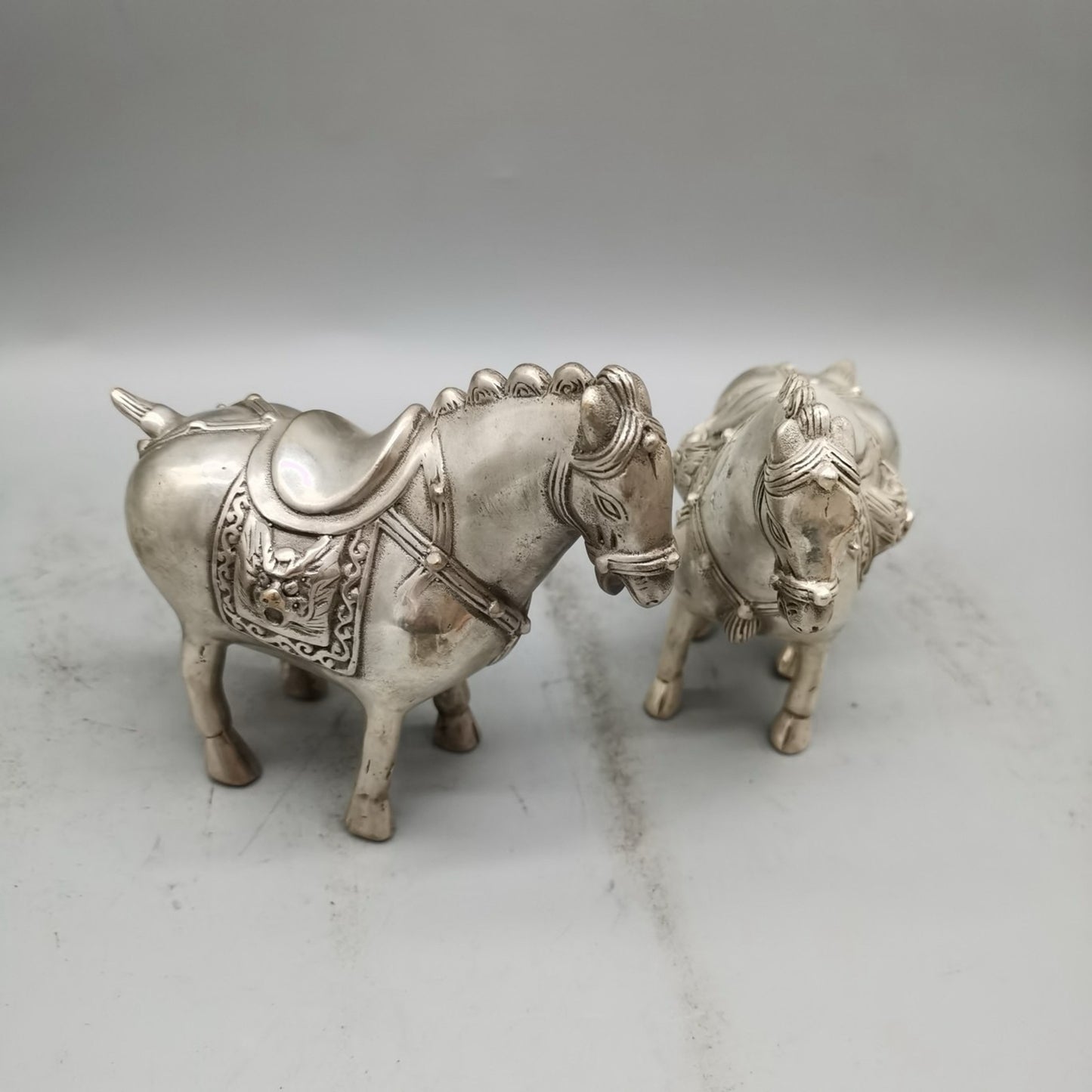 Chinese antique pure copper horse ornaments