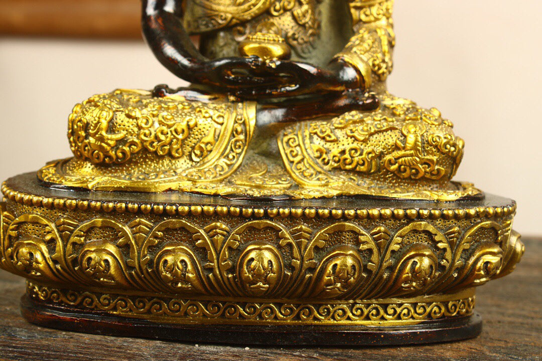 Chinese antique pure copper statue of Amitabha Buddha