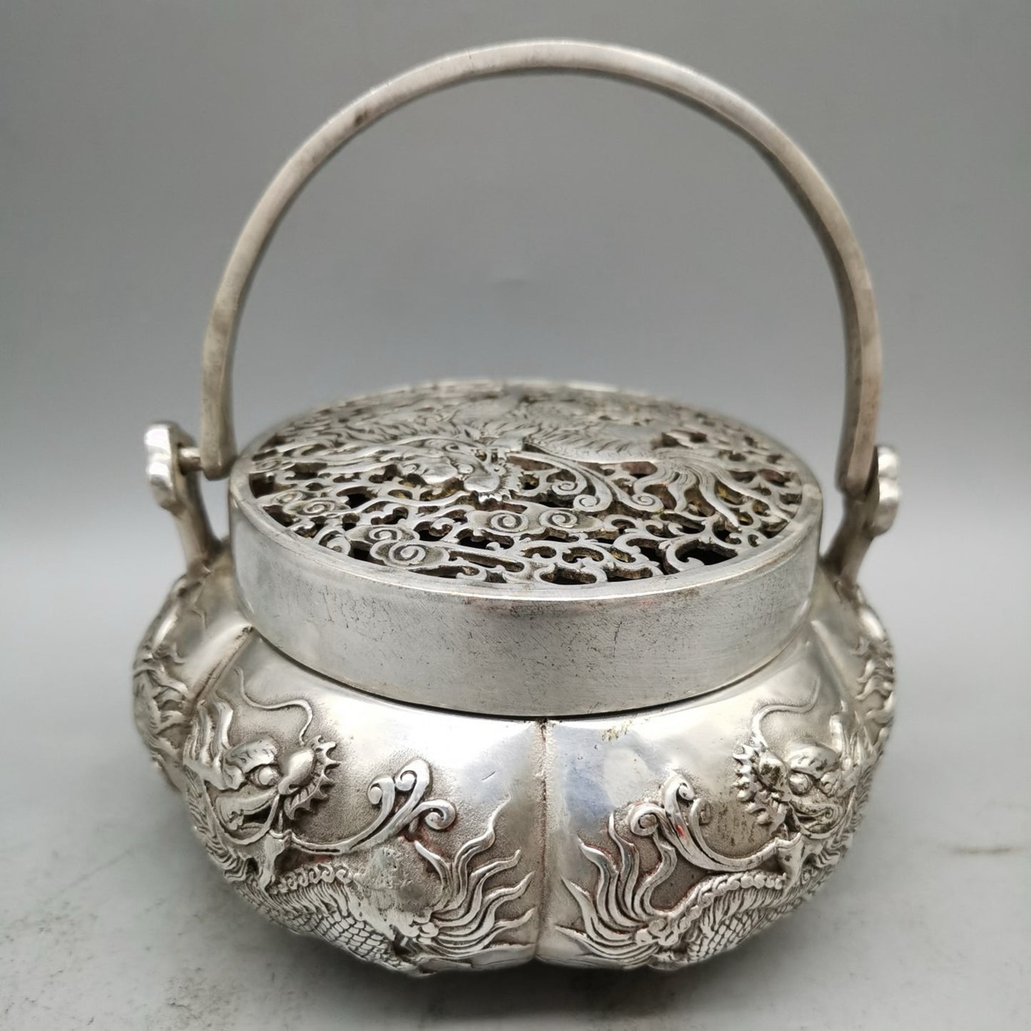 Chinese Antique Hand Stove Pure Copper Hand Stove Warm Hand Stove