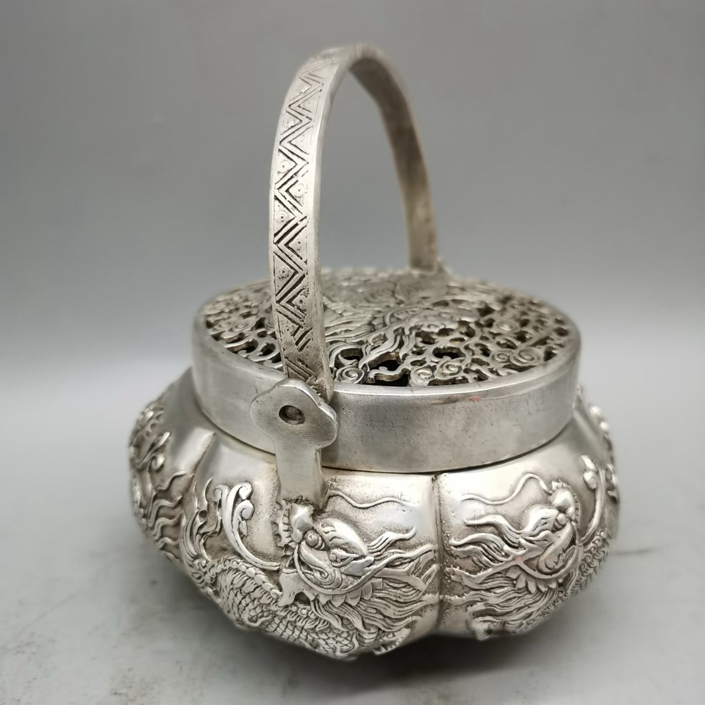 Chinese Antique Hand Stove Pure Copper Hand Stove Warm Hand Stove
