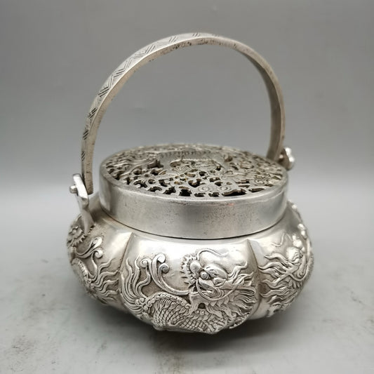 Chinese Antique Hand Stove Pure Copper Hand Stove Warm Hand Stove
