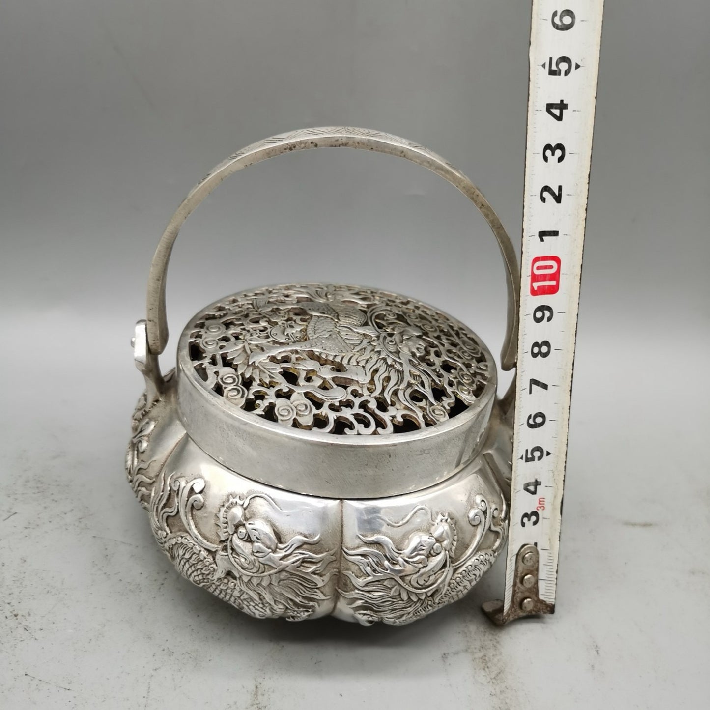 Chinese Antique Hand Stove Pure Copper Hand Stove Warm Hand Stove