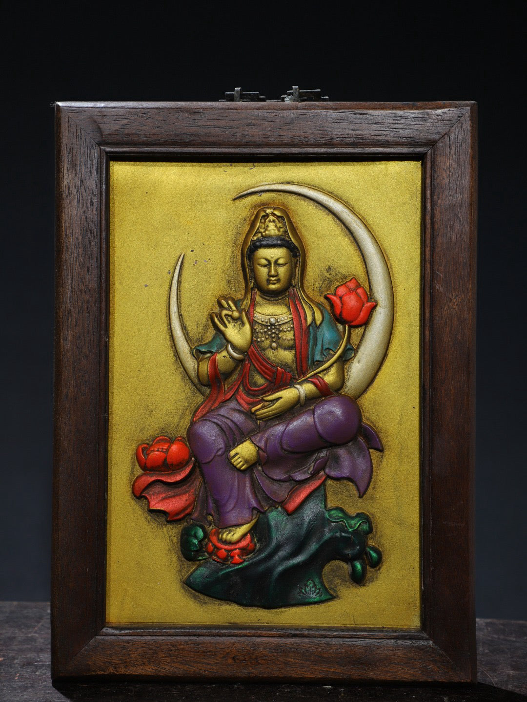 Chinese Antique Pure Copper Thousand Handed Tangka