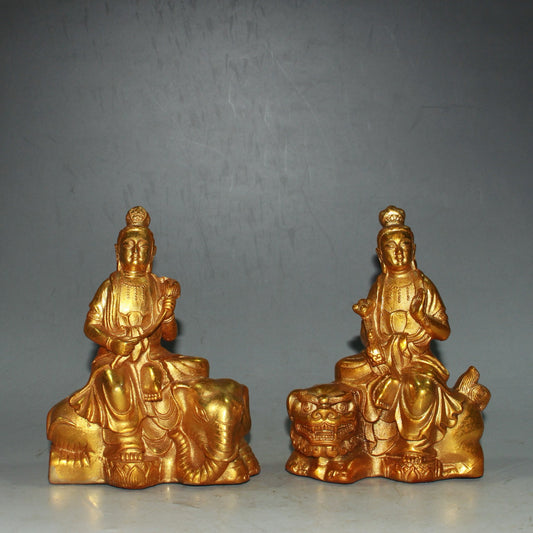 Pure copper Guanyin Bodhisattva ornament