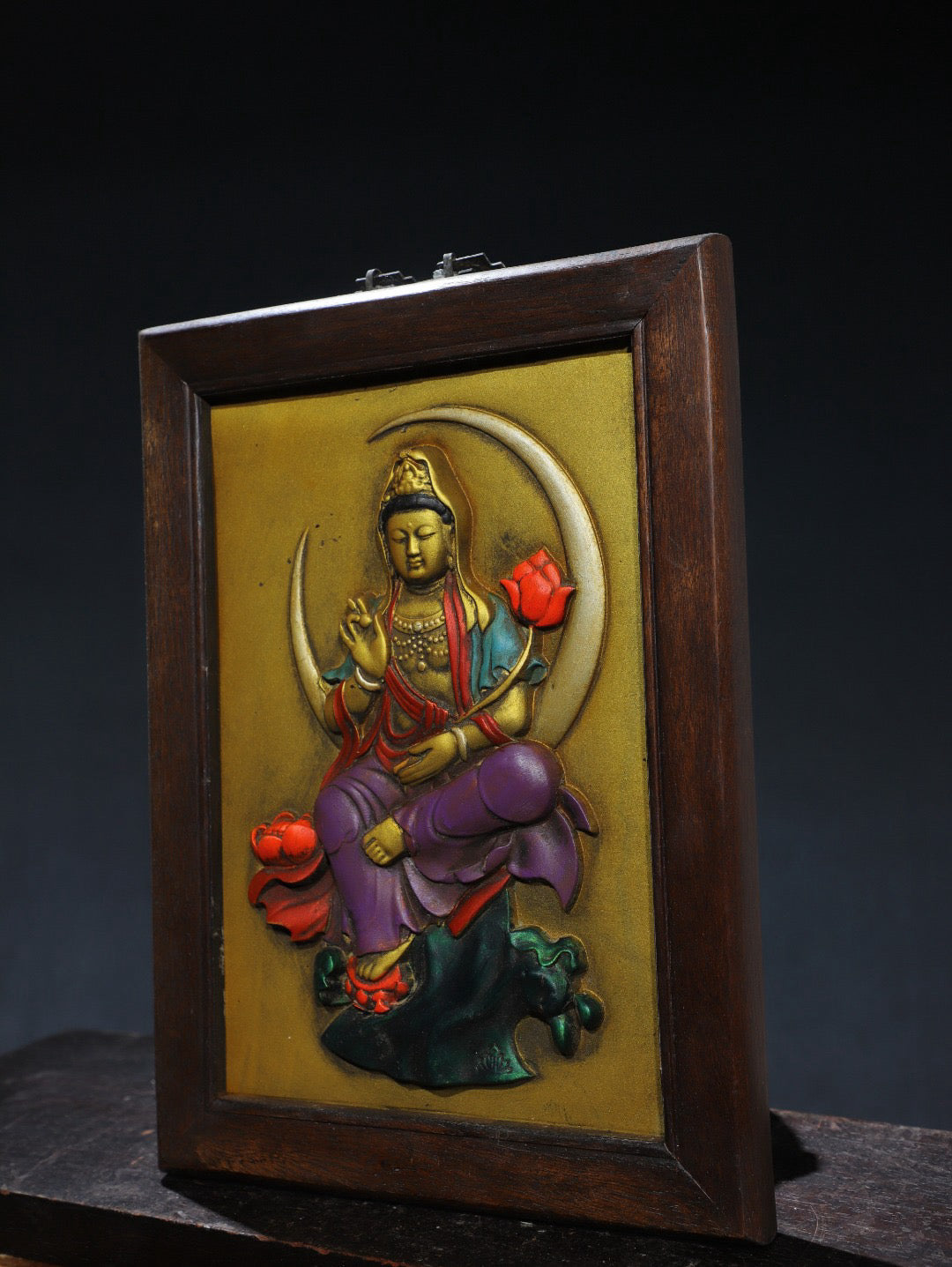 Chinese Antique Pure Copper Thousand Handed Tangka