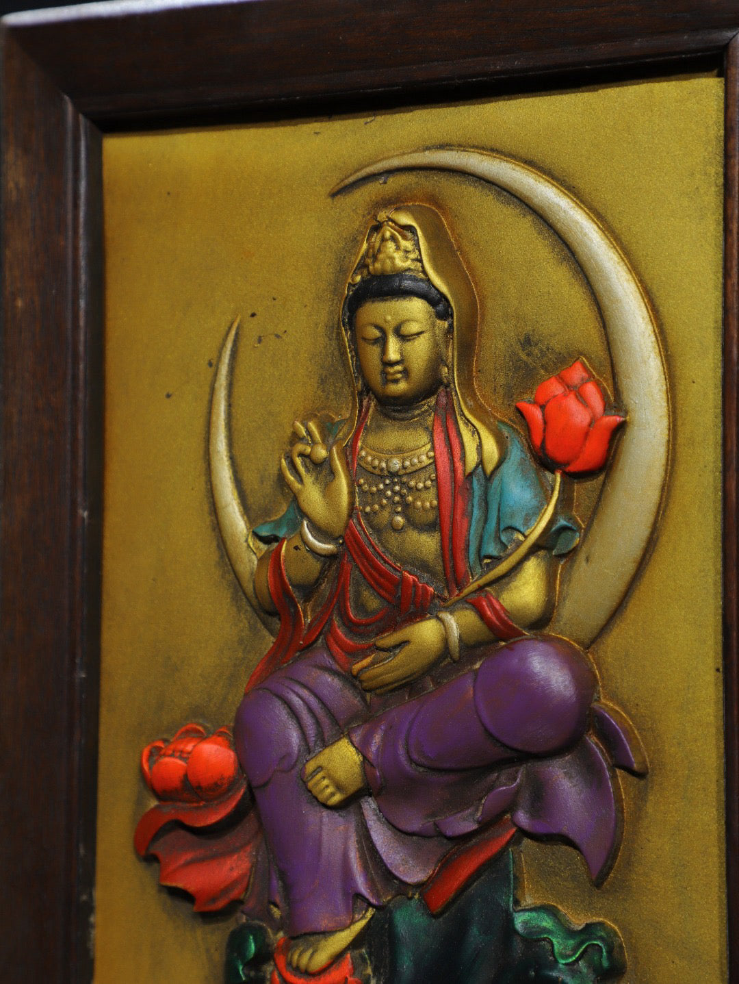 Chinese Antique Pure Copper Thousand Handed Tangka