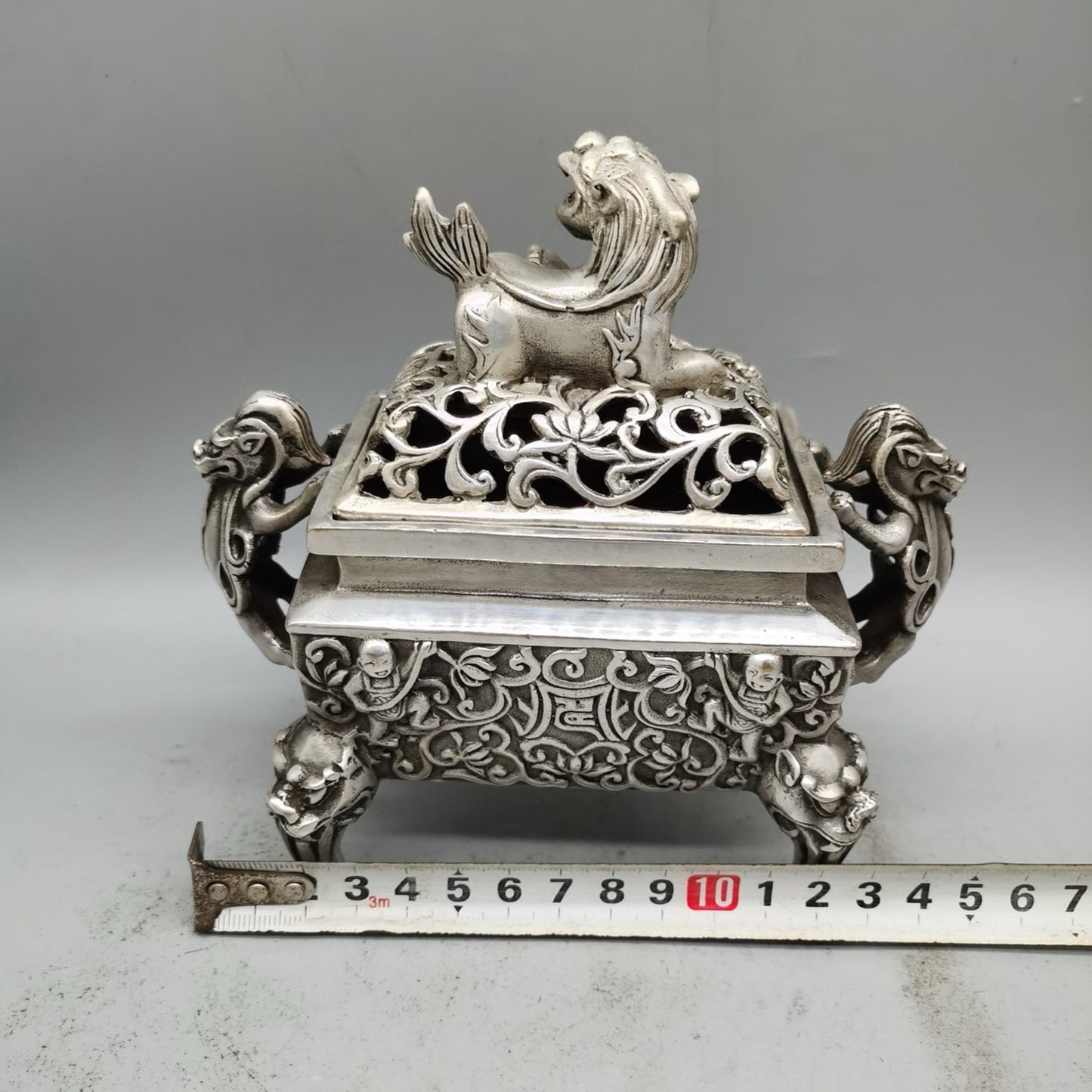 Antique and Retro Pure Copper Pixiu Lion Aromatherapy Stove