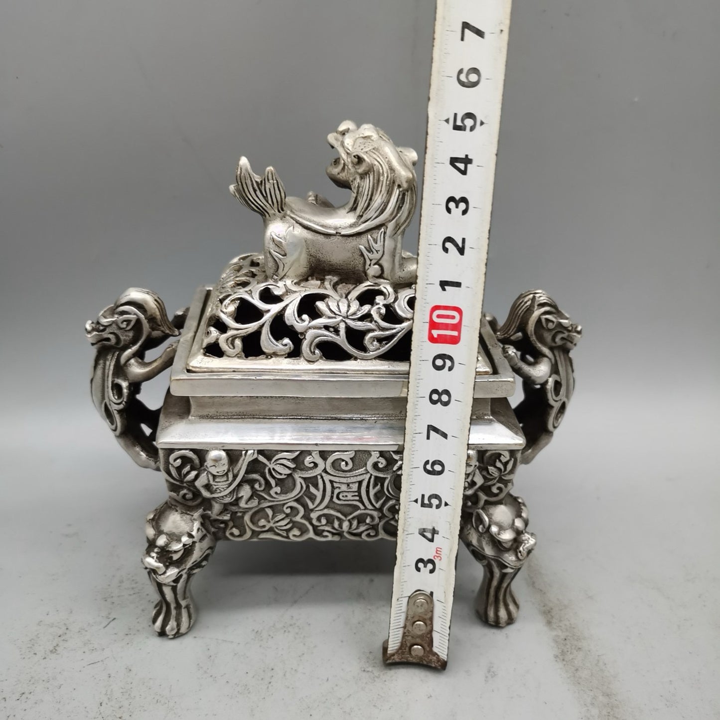 Antique and Retro Pure Copper Pixiu Lion Aromatherapy Stove