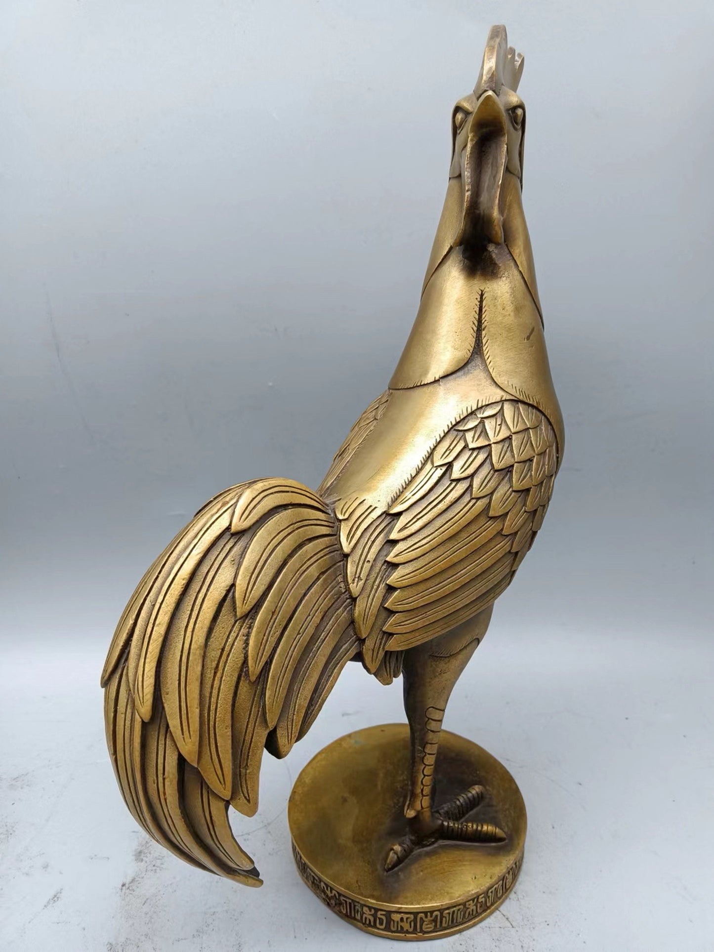 Collection of Chinese Antique Bronze Ware: Turning Back Chicken Statue