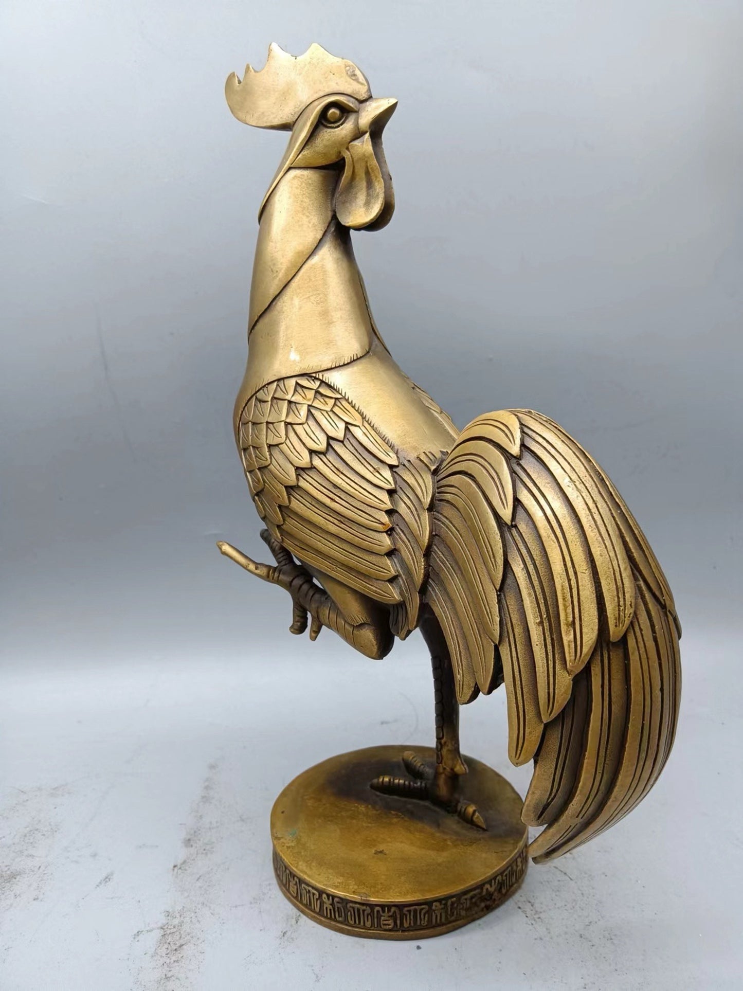 Collection of Chinese Antique Bronze Ware: Turning Back Chicken Statue