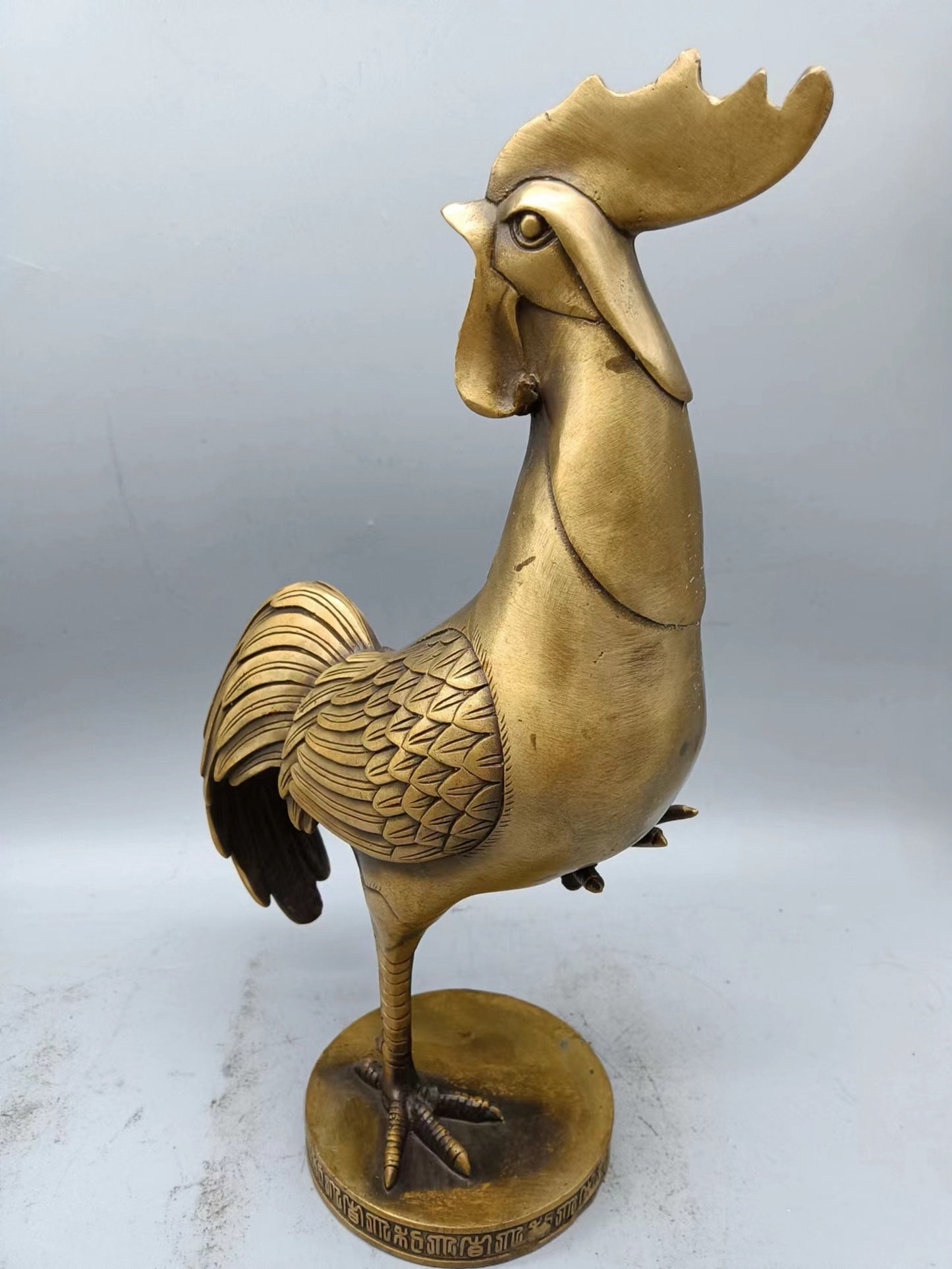 Collection of Chinese Antique Bronze Ware: Turning Back Chicken Statue