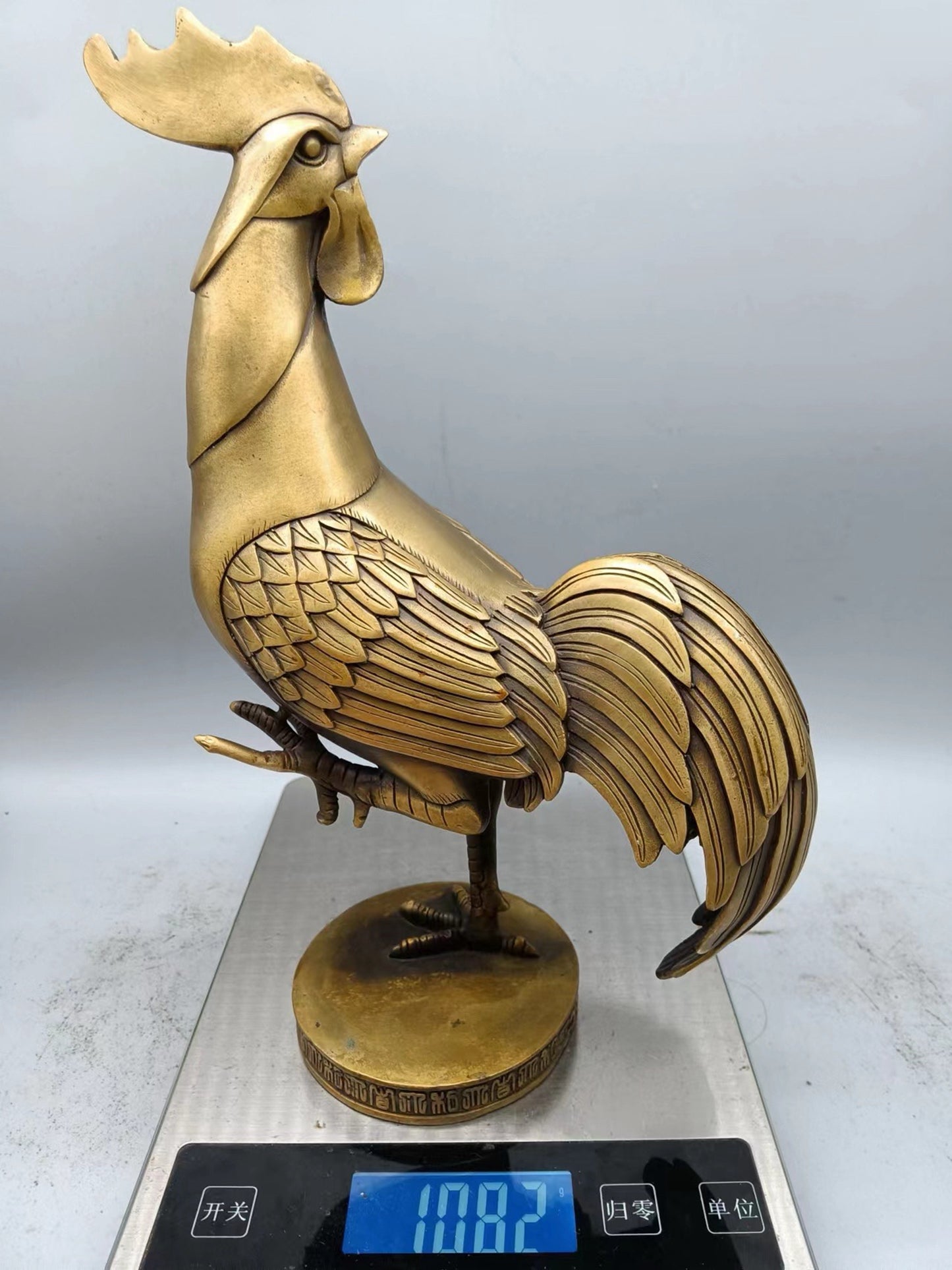 Collection of Chinese Antique Bronze Ware: Turning Back Chicken Statue