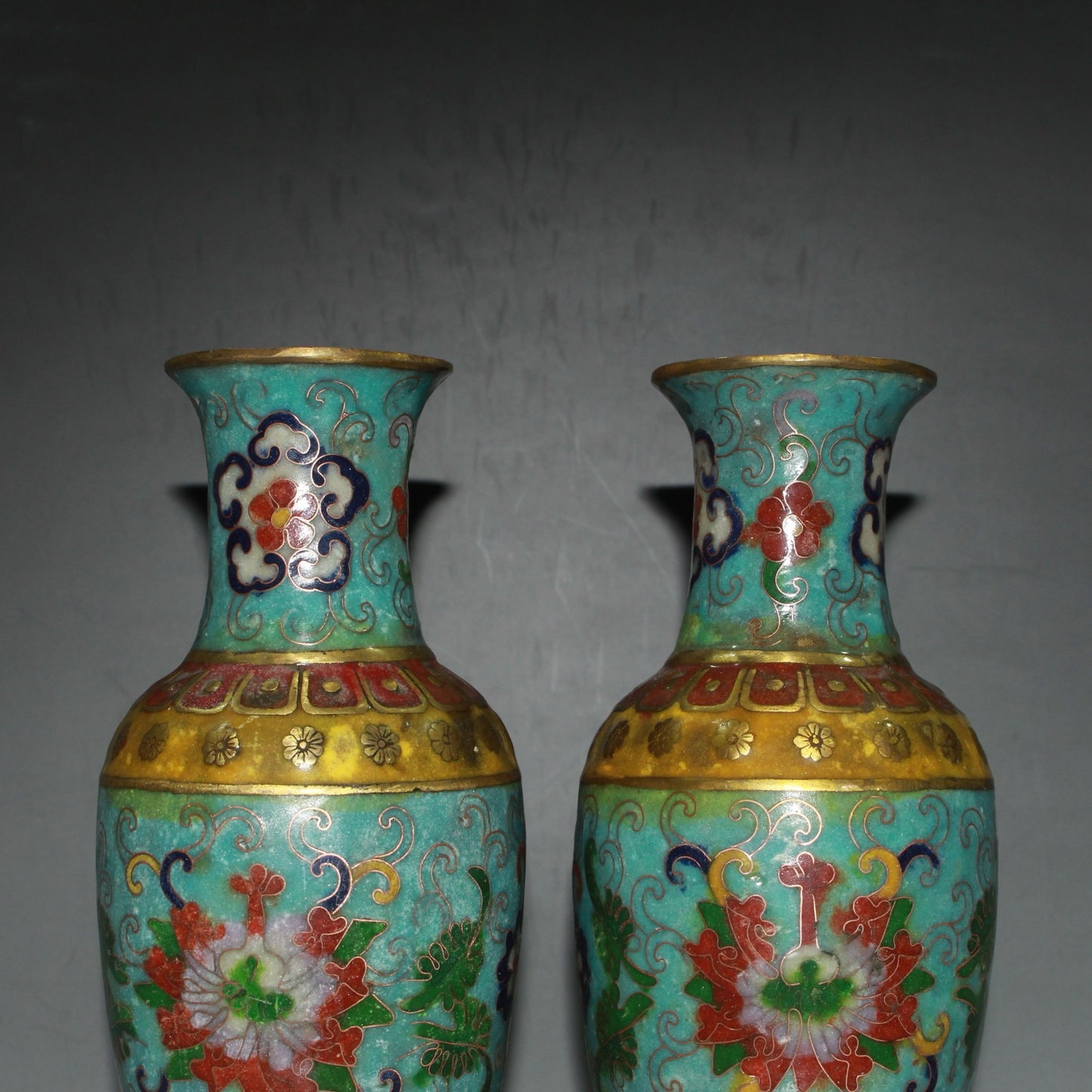 Pure copper cloisonn é vase ornament