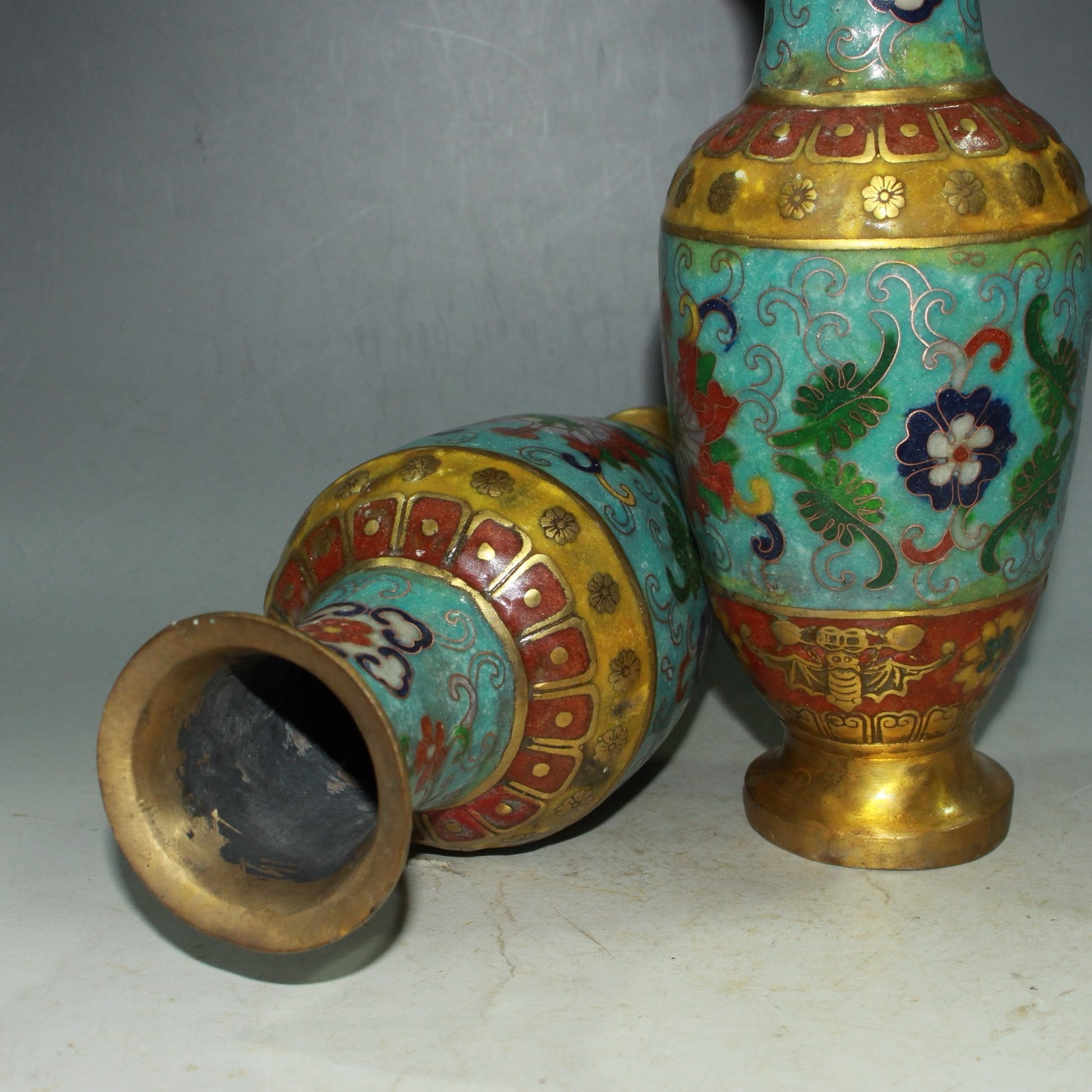 Pure copper cloisonn é vase ornament
