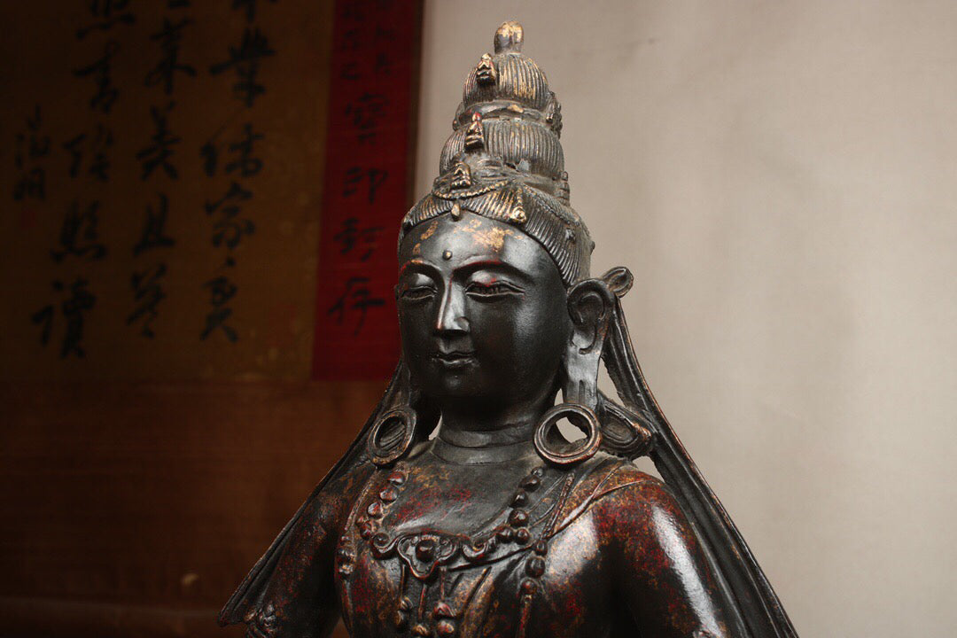 Chinese antique pure copper Buddha statue