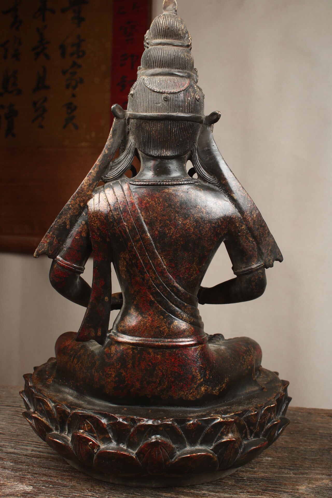 Chinese antique pure copper Buddha statue