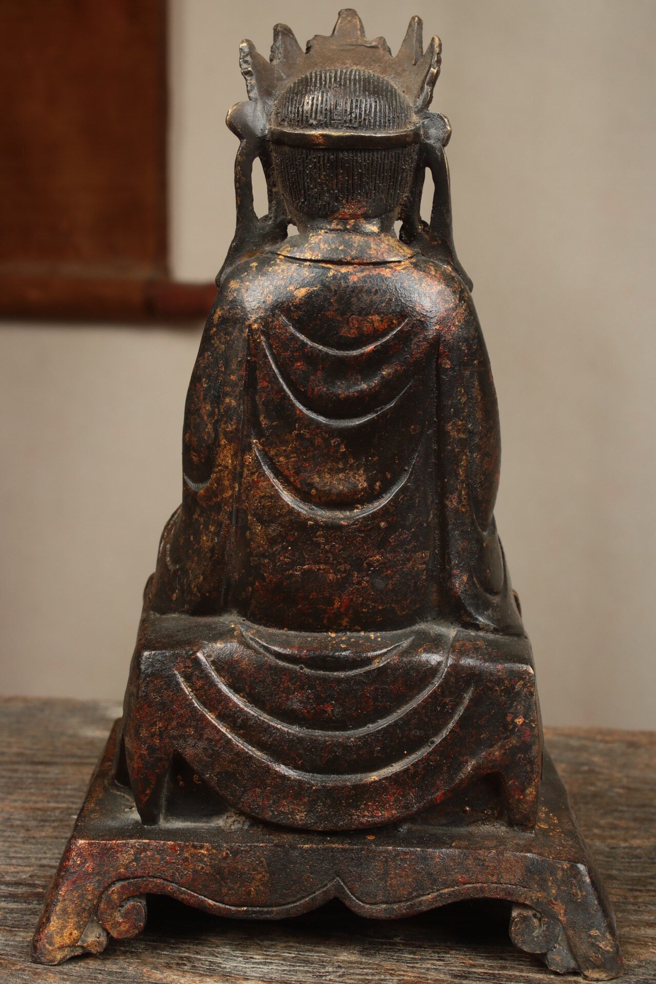 Chinese antique pure copper Buddha statue