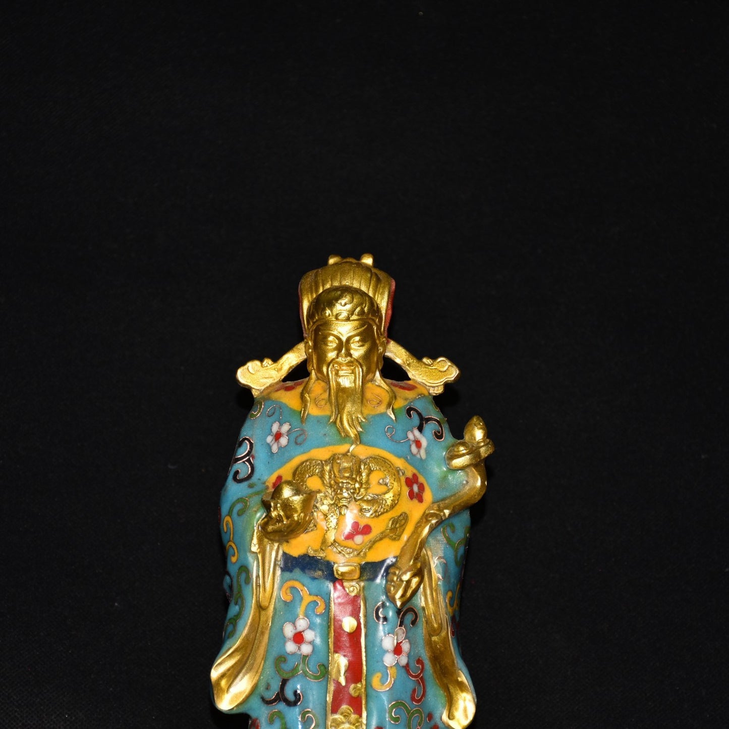 Pure copper cloisonn é God of Wealth ornament
