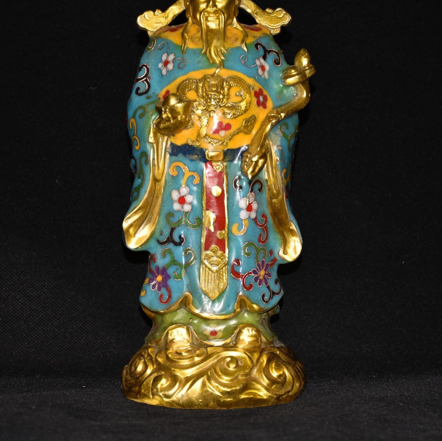 Pure copper cloisonn é God of Wealth ornament