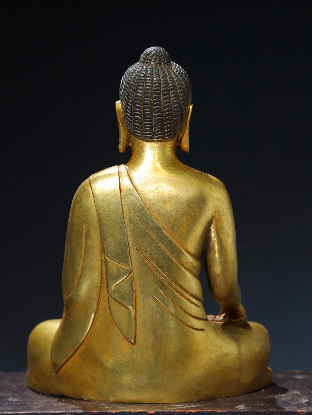 Chinese antique pure copper statue of the Great Sun Buddha