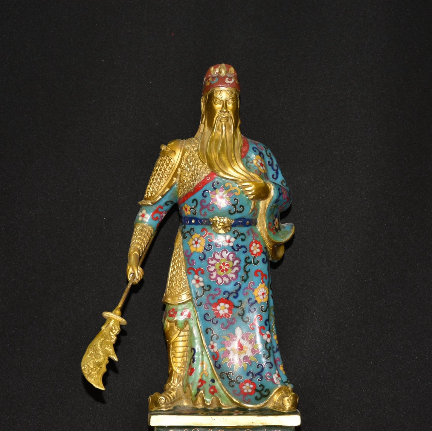 Pure copper cloisonn é God of Wealth ornament