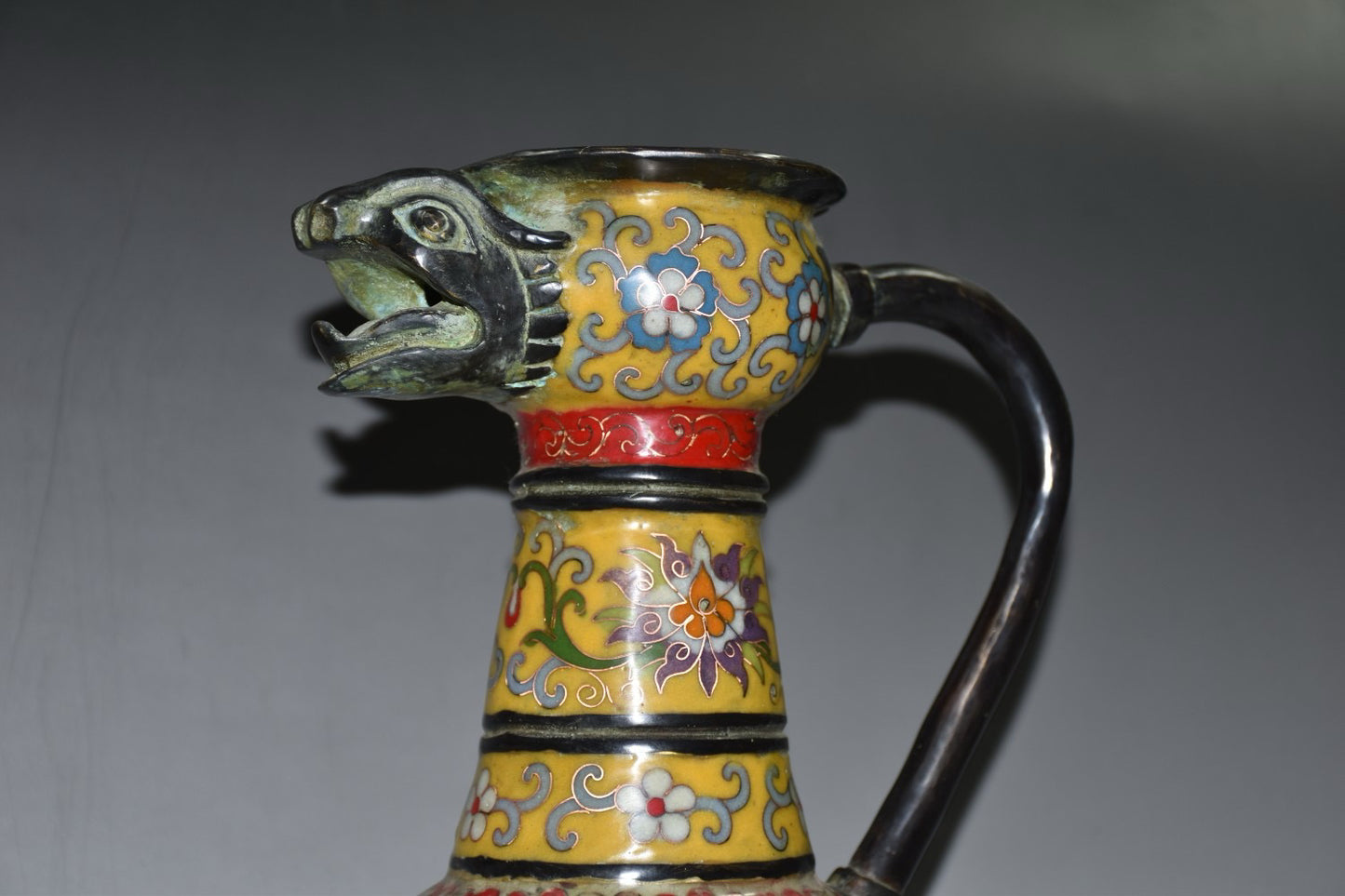 Pure copper cloisonne wine pot ornament