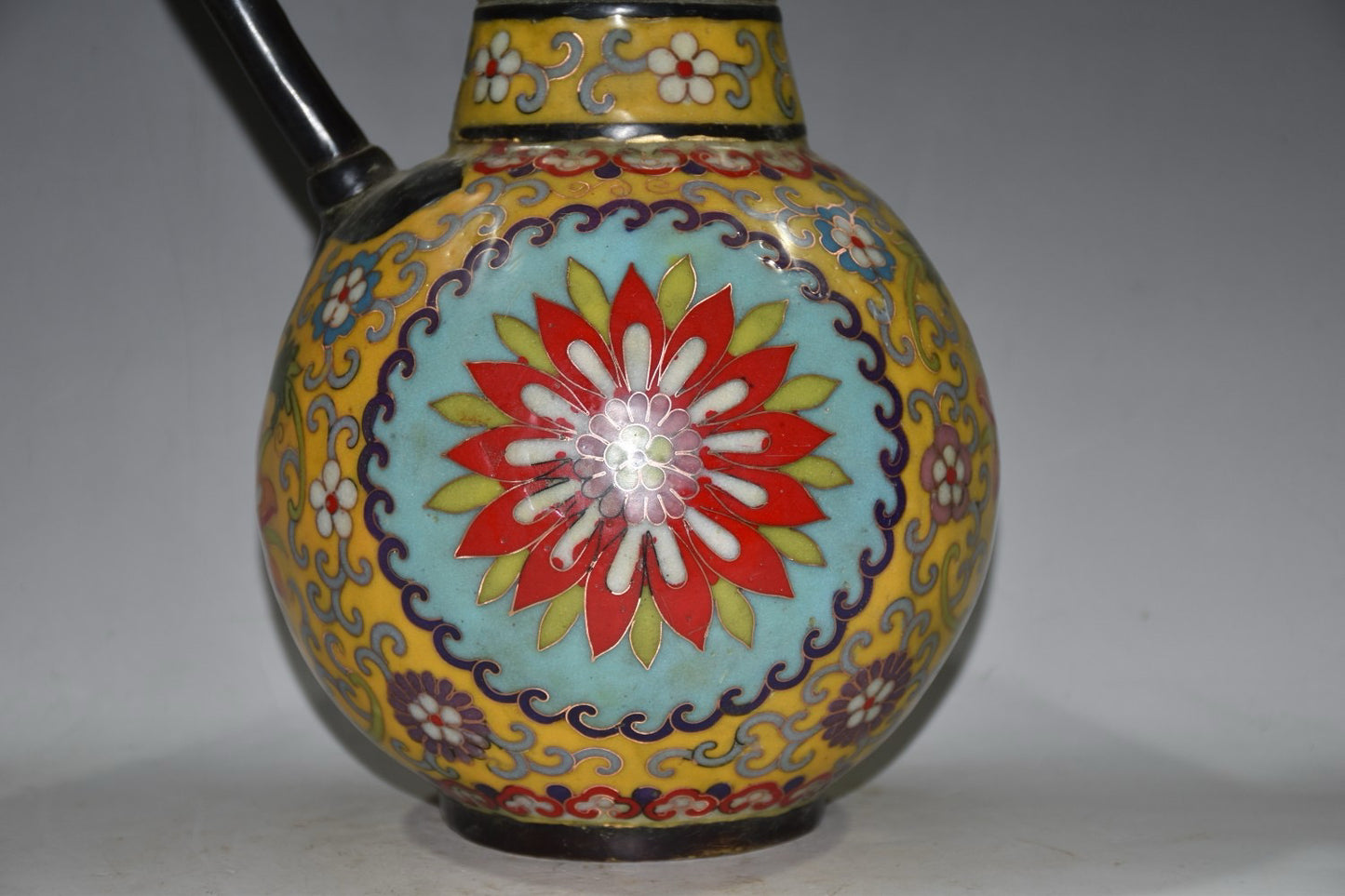 Pure copper cloisonne wine pot ornament